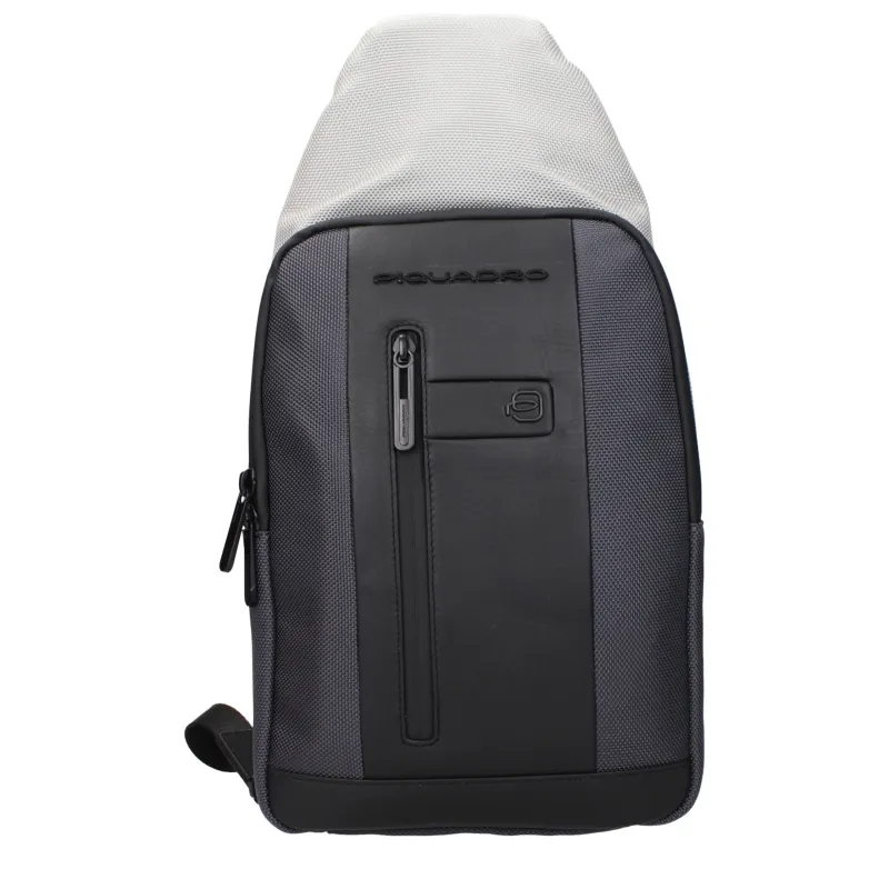 Piquadro Gray Fabric Backpack sold by Siebentaschen