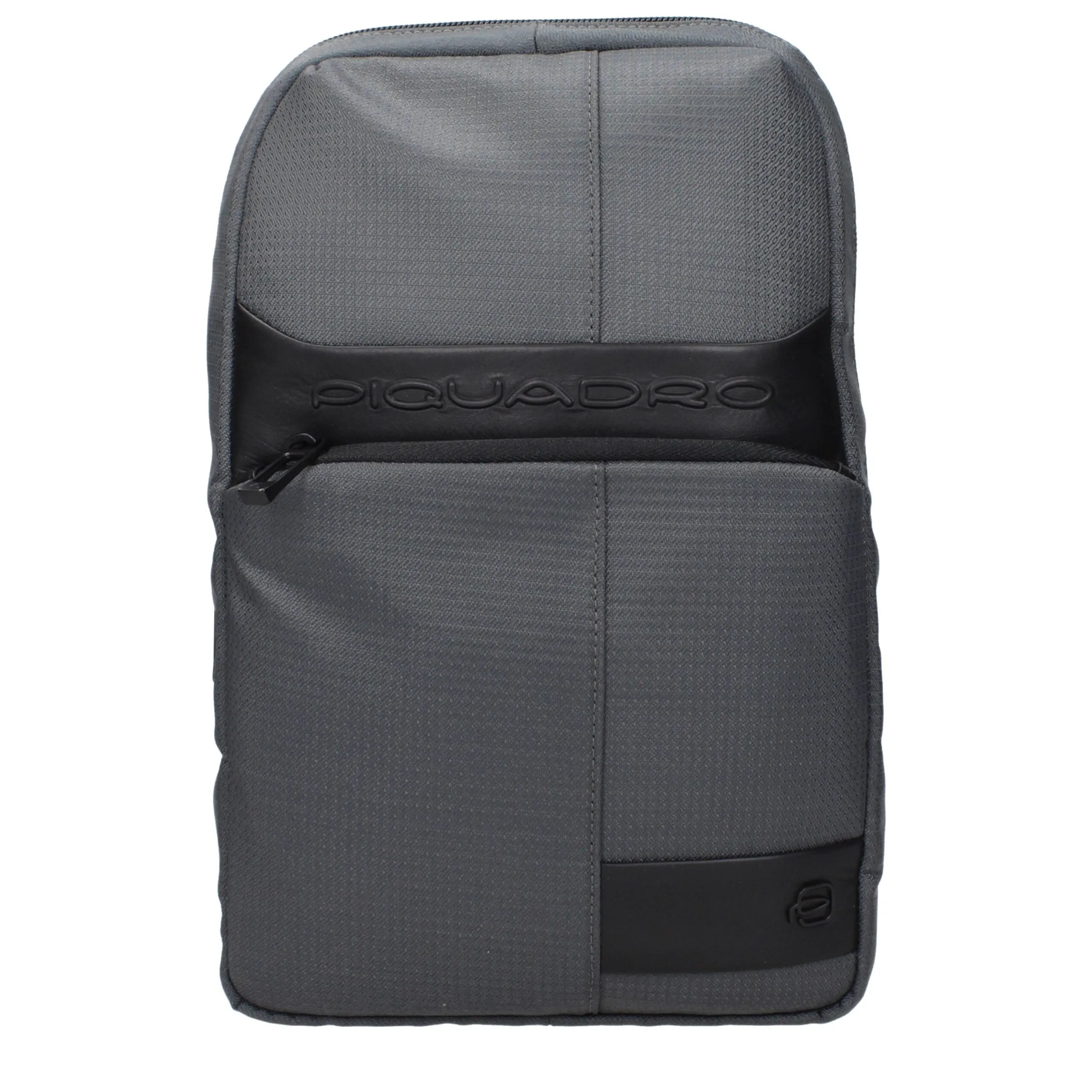 Piquadro Gray Fabric Crossbody Bag sold by Siebentaschen