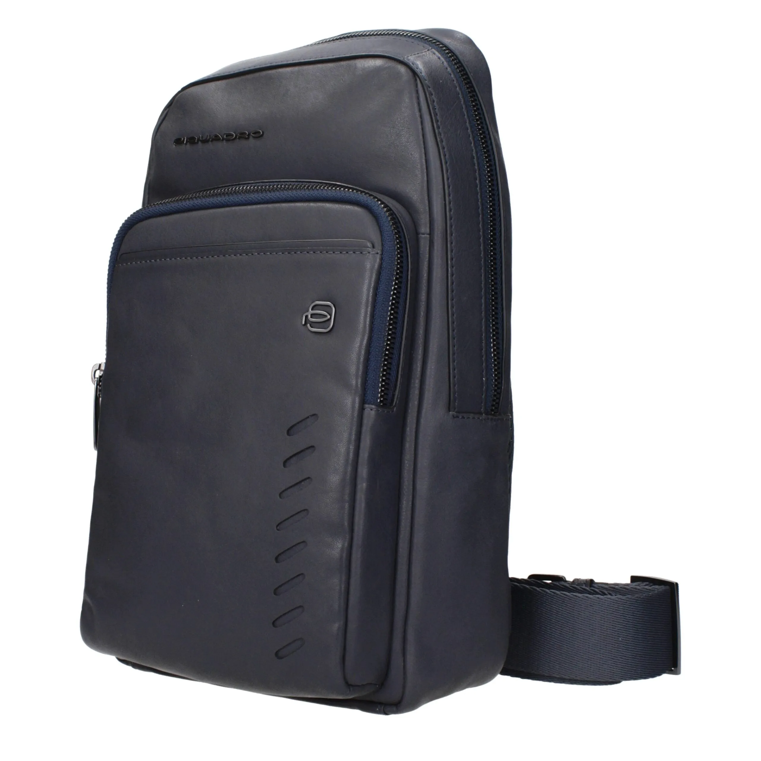 Piquadro Blue Leather Crossbody Bag sold by Siebentaschen product image thumbnail 2