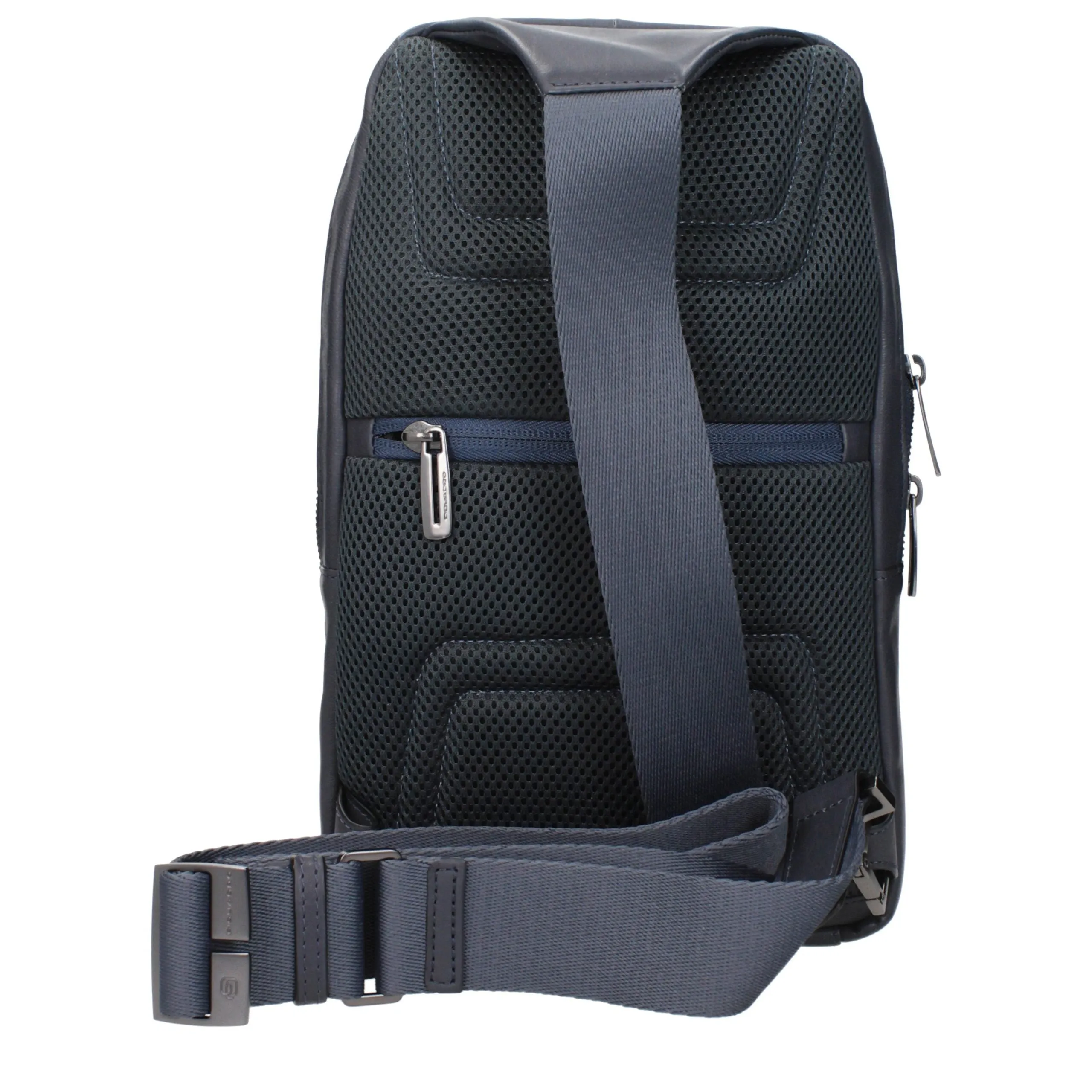 Piquadro Blue Leather Crossbody Bag sold by Siebentaschen product image thumbnail 3