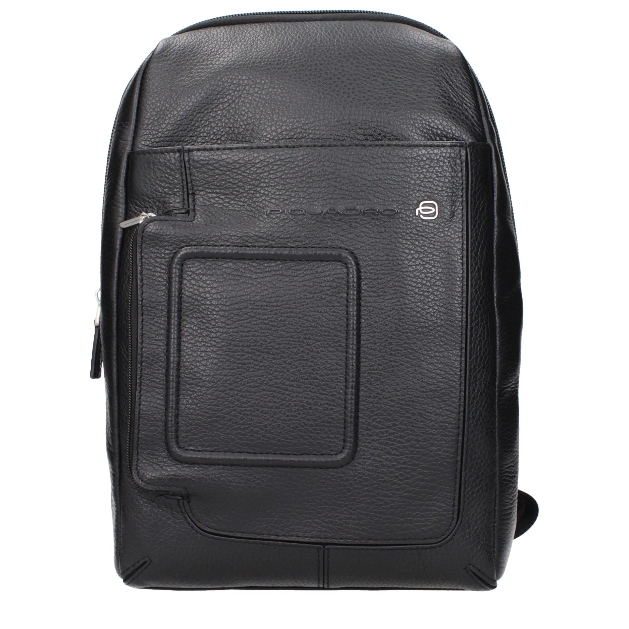 Piquadro Black Leather Crossbody Bag sold by Siebentaschen