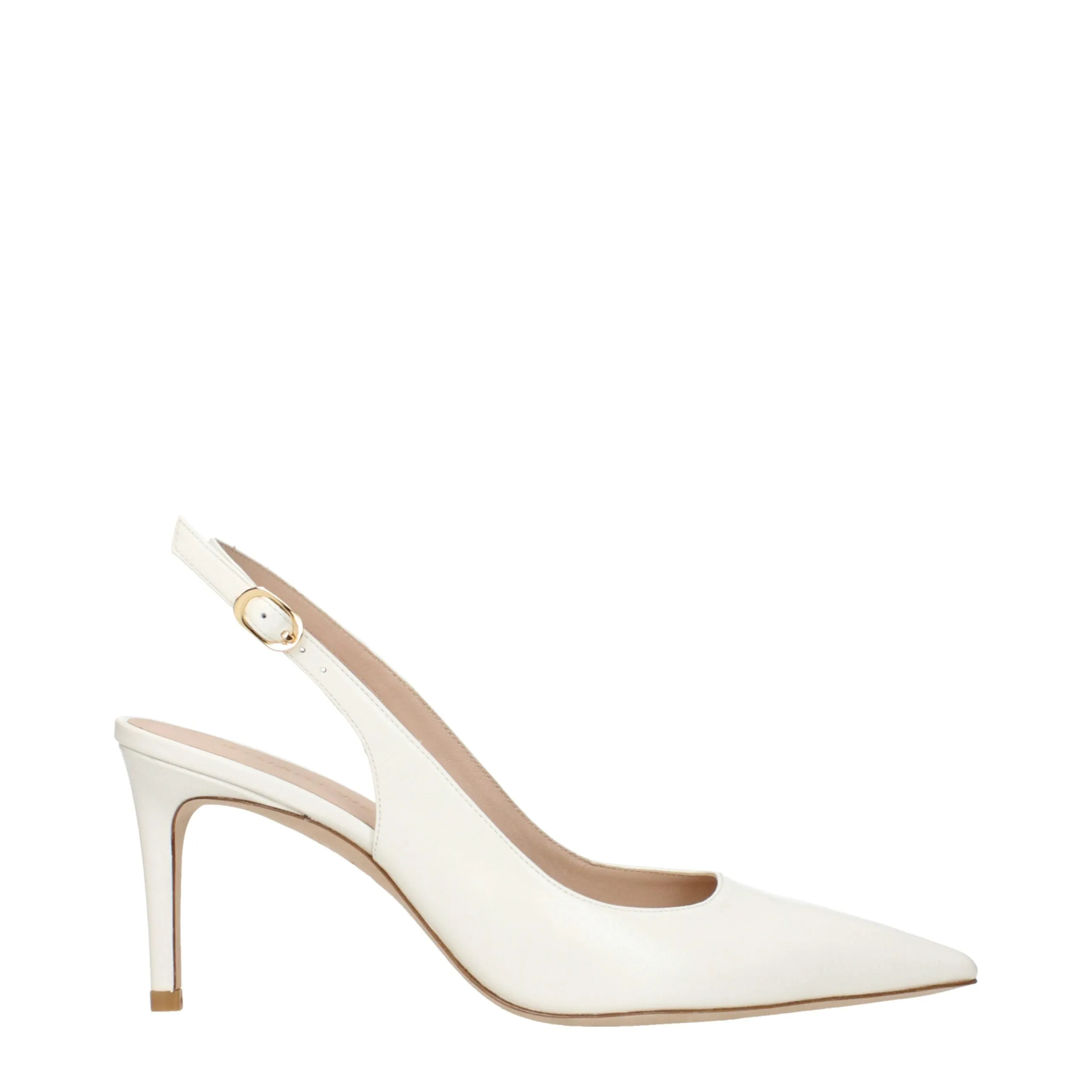 Stuart Weitzman Beige Leather Pumps sold by Siebentaschen