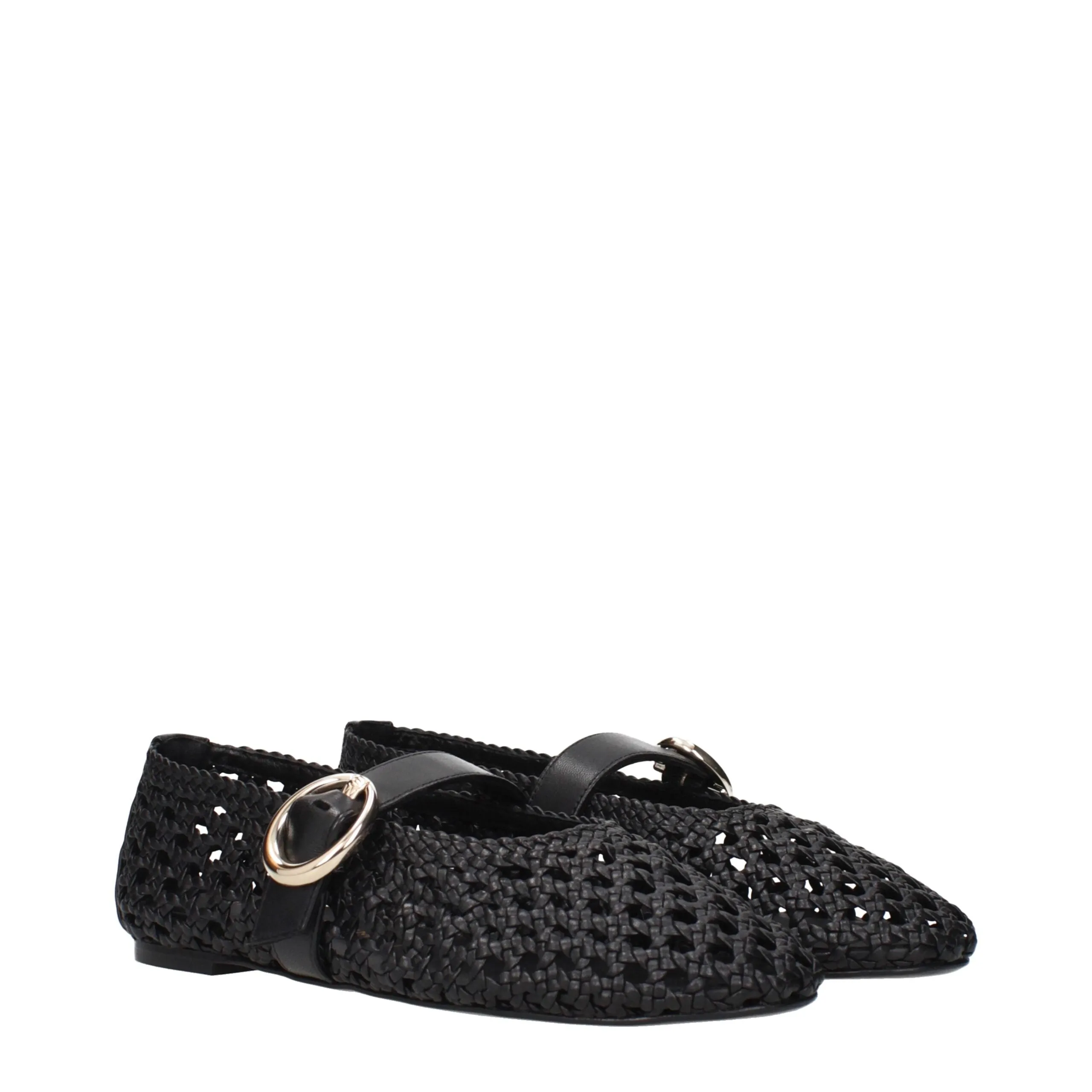 Stuart Weitzman Black Leather Ballet Flats sold by Siebentaschen product image thumbnail 2