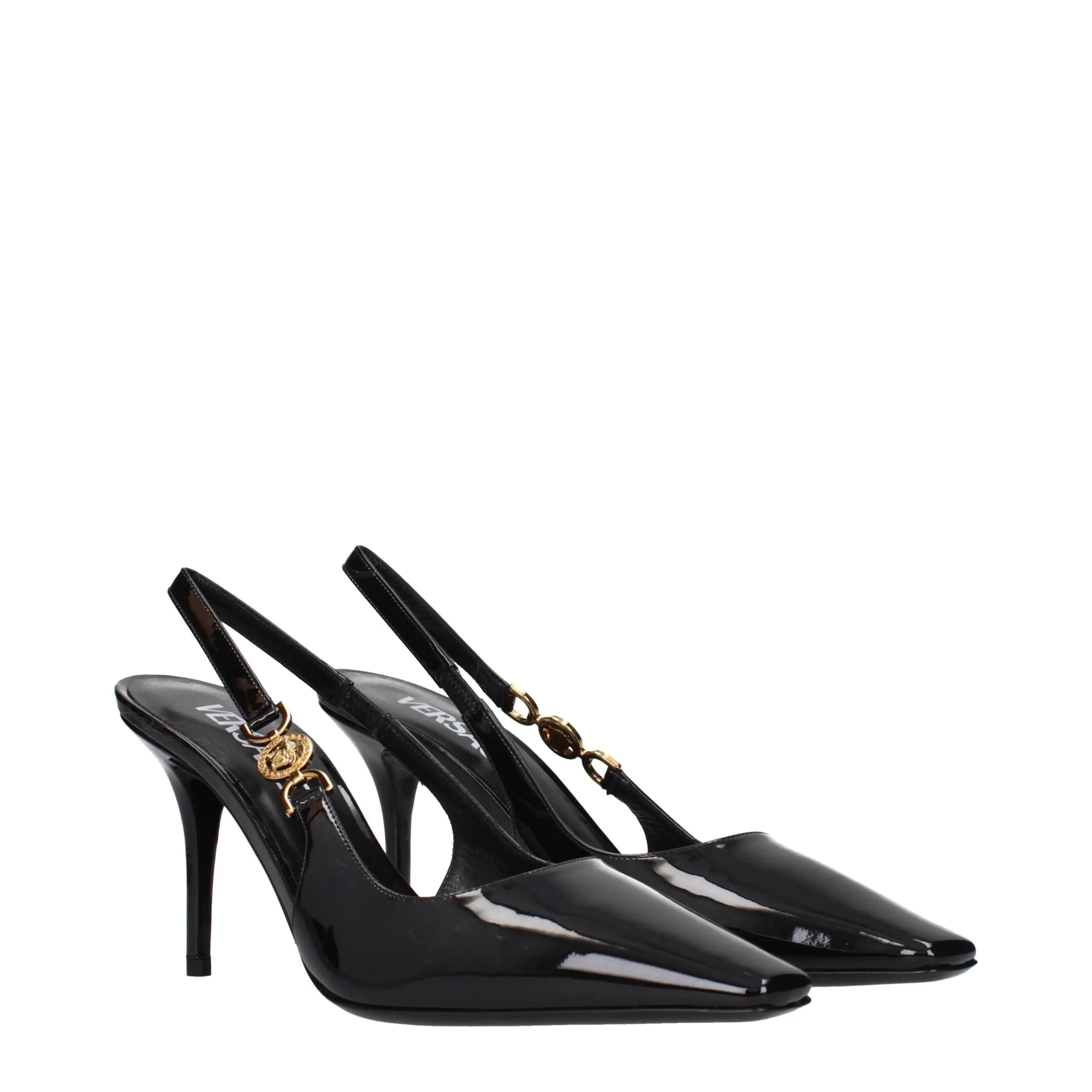 Versace Black Leather Pumps sold by Siebentaschen product image thumbnail 2