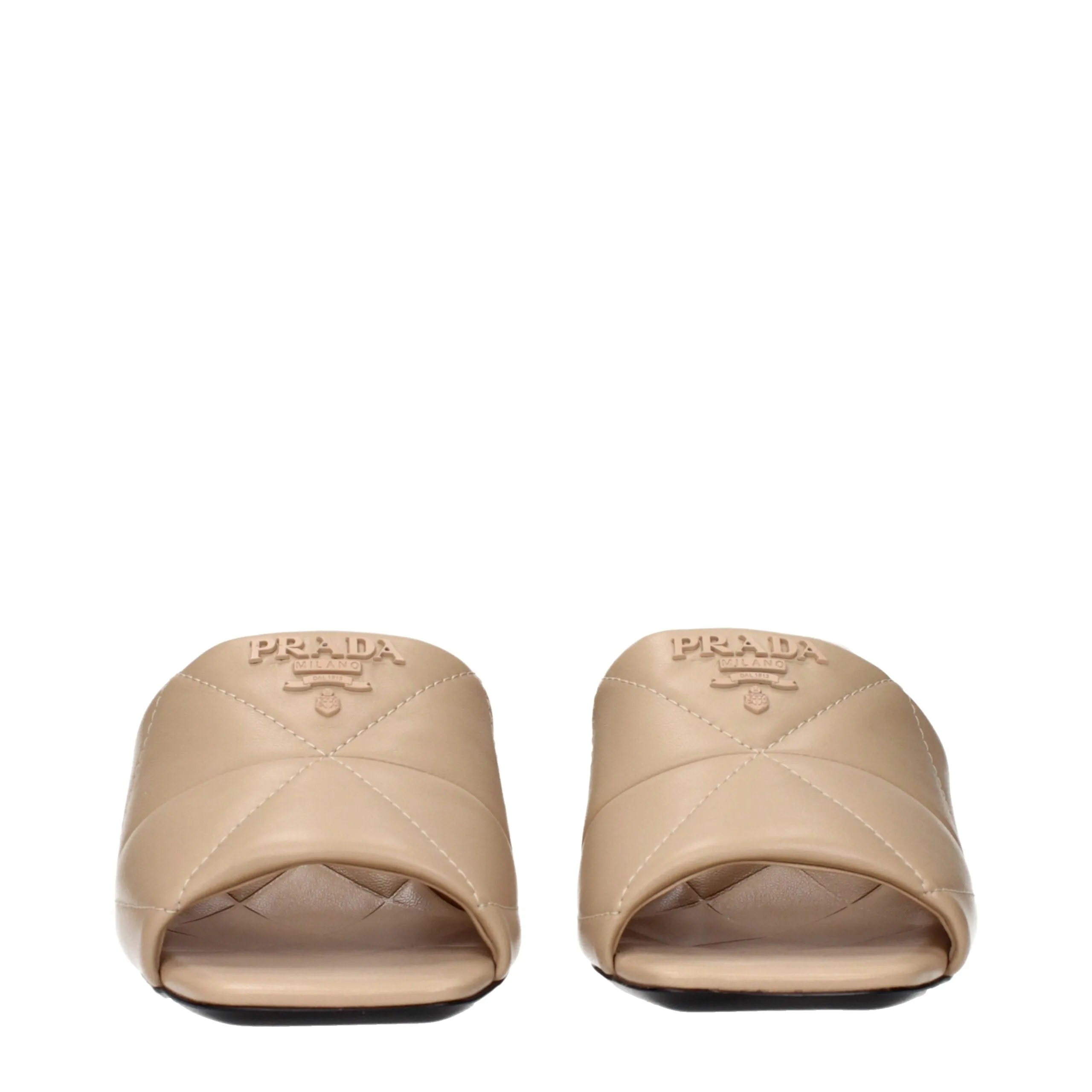 Prada Beige Leather Slippers sold by Siebentaschen product image thumbnail 3