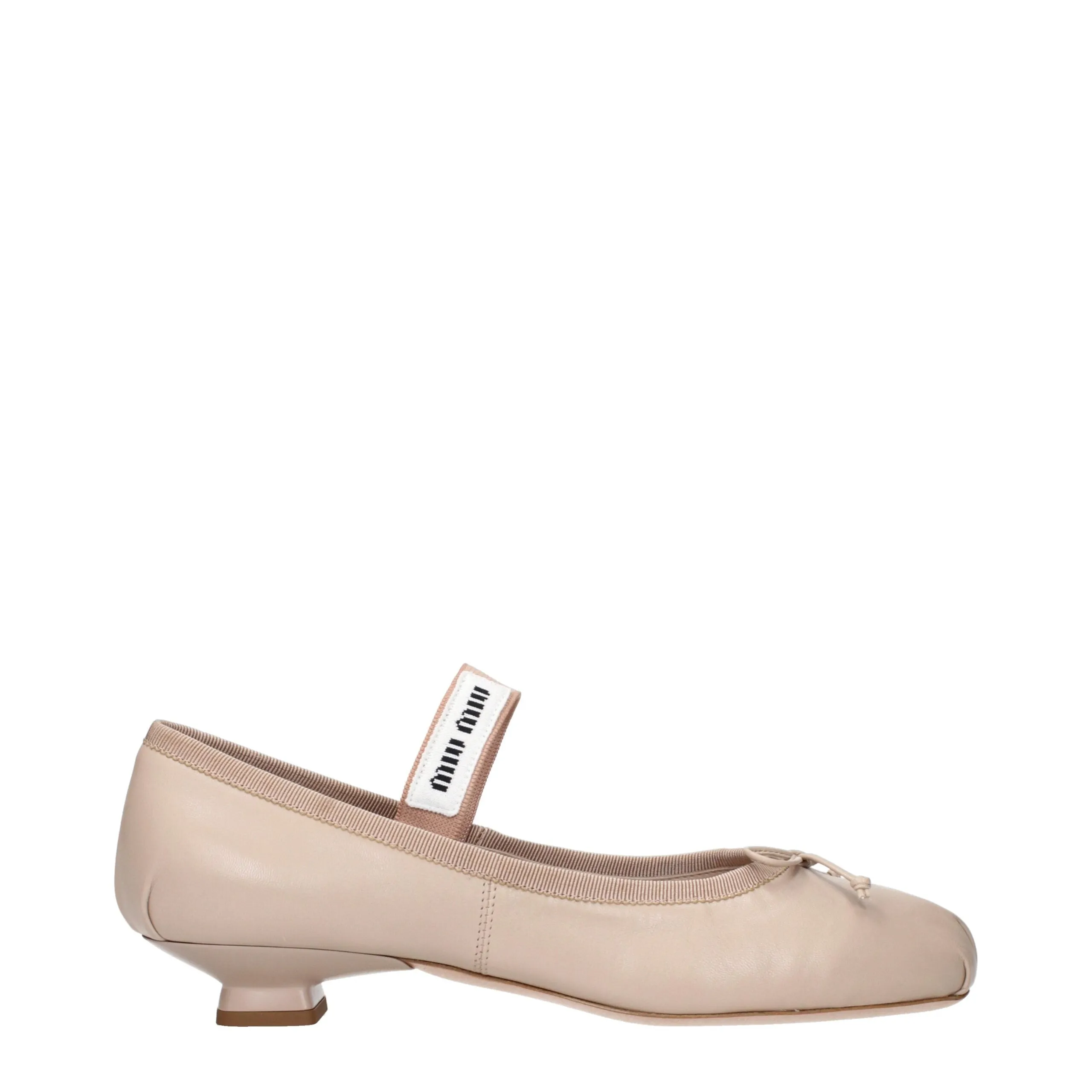 Miu Miu Pink Leather Ballet Flats sold by Siebentaschen