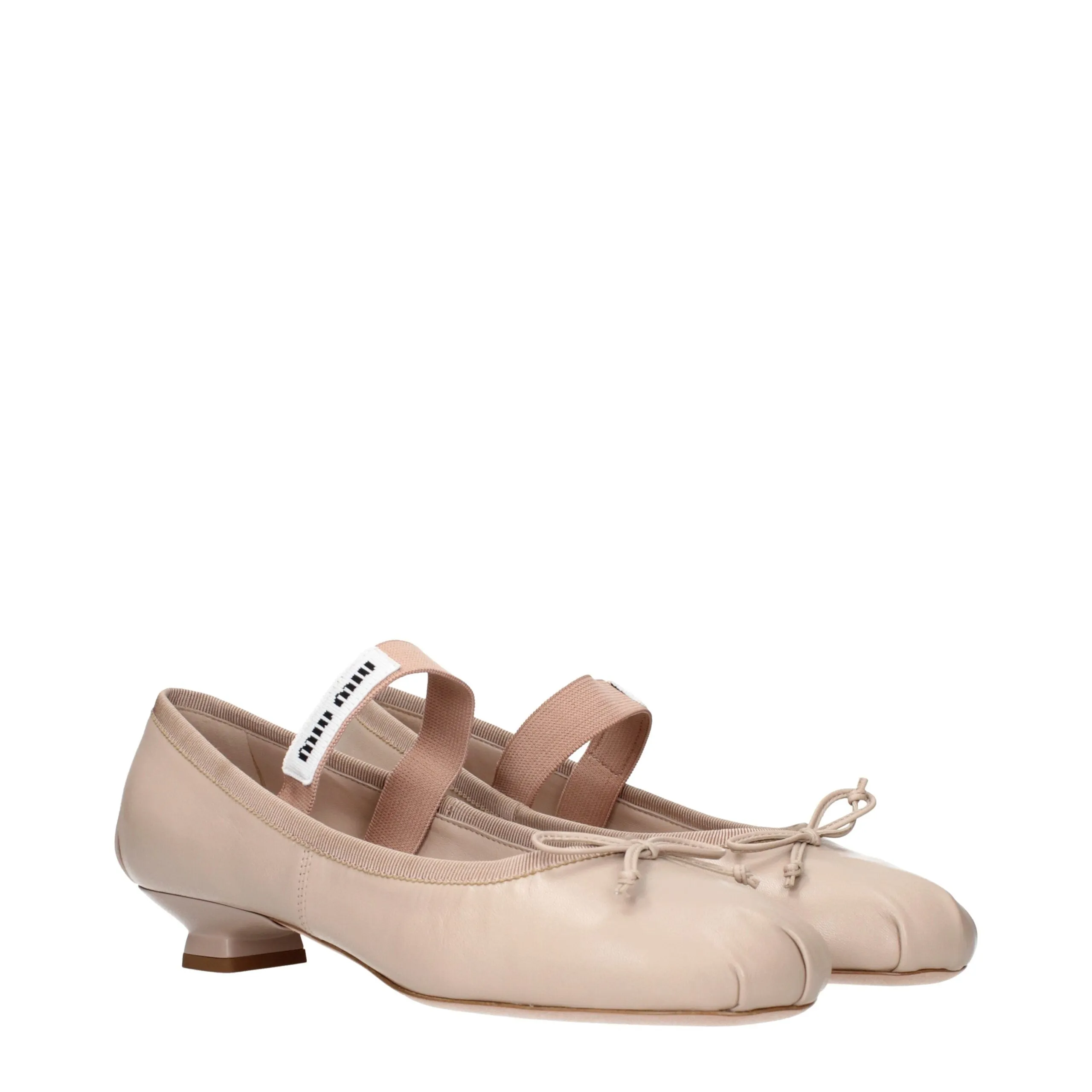 Miu Miu Pink Leather Ballet Flats sold by Siebentaschen product image thumbnail 2