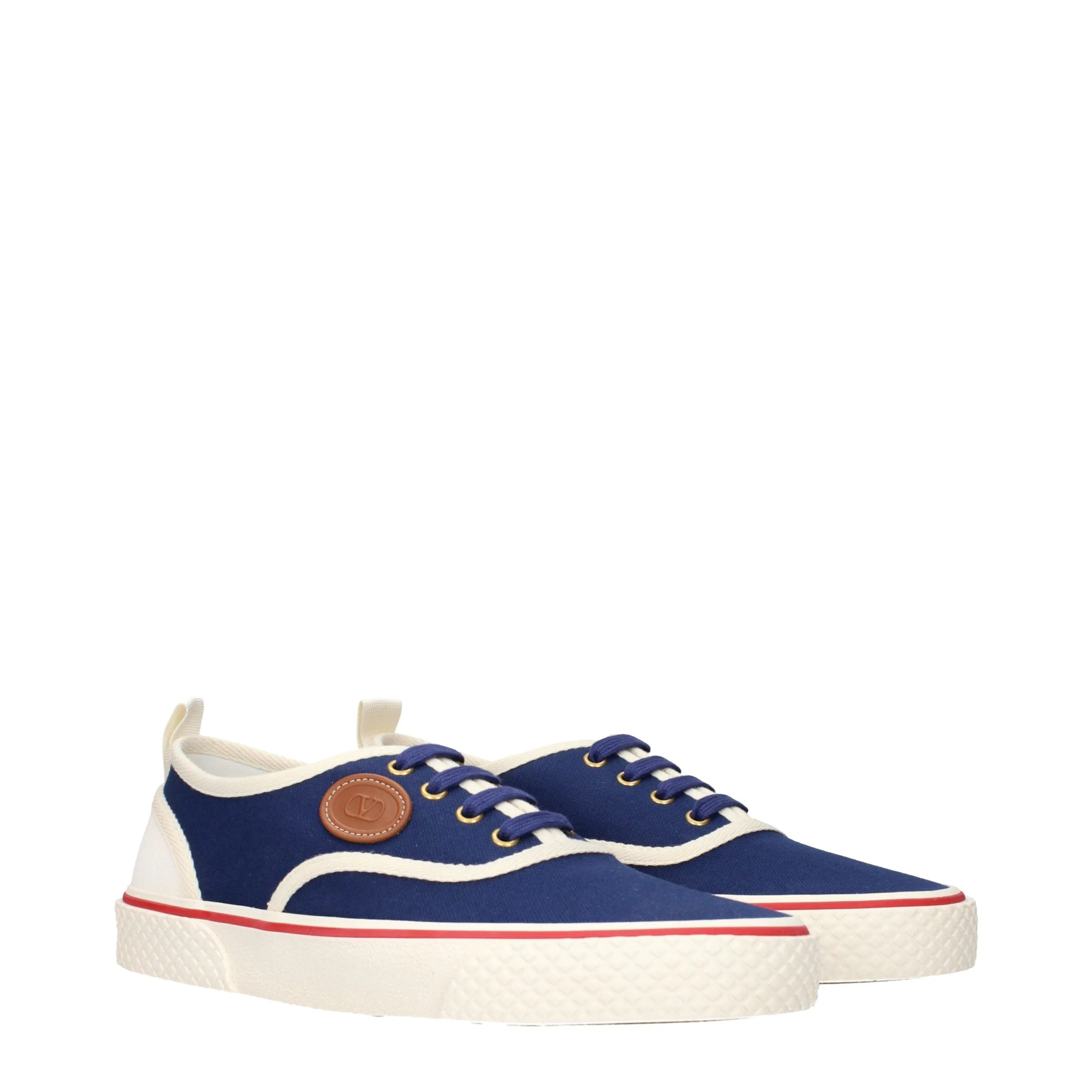 Valentino Garavani Blue Fabric Low Top Sneakers sold by Siebentaschen product image thumbnail 2