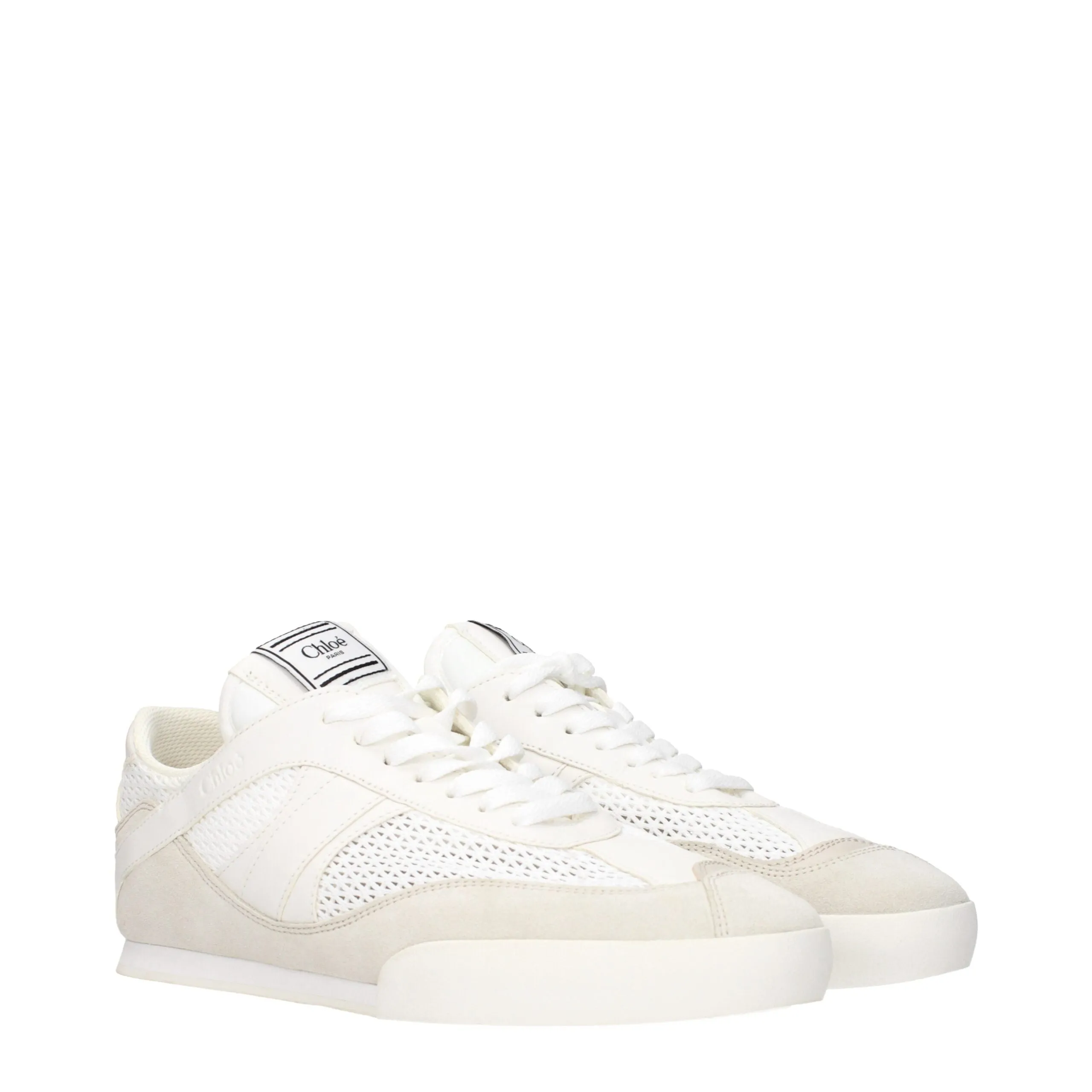 Chloé White Fabric Low Top Sneakers sold by Siebentaschen product image thumbnail 2