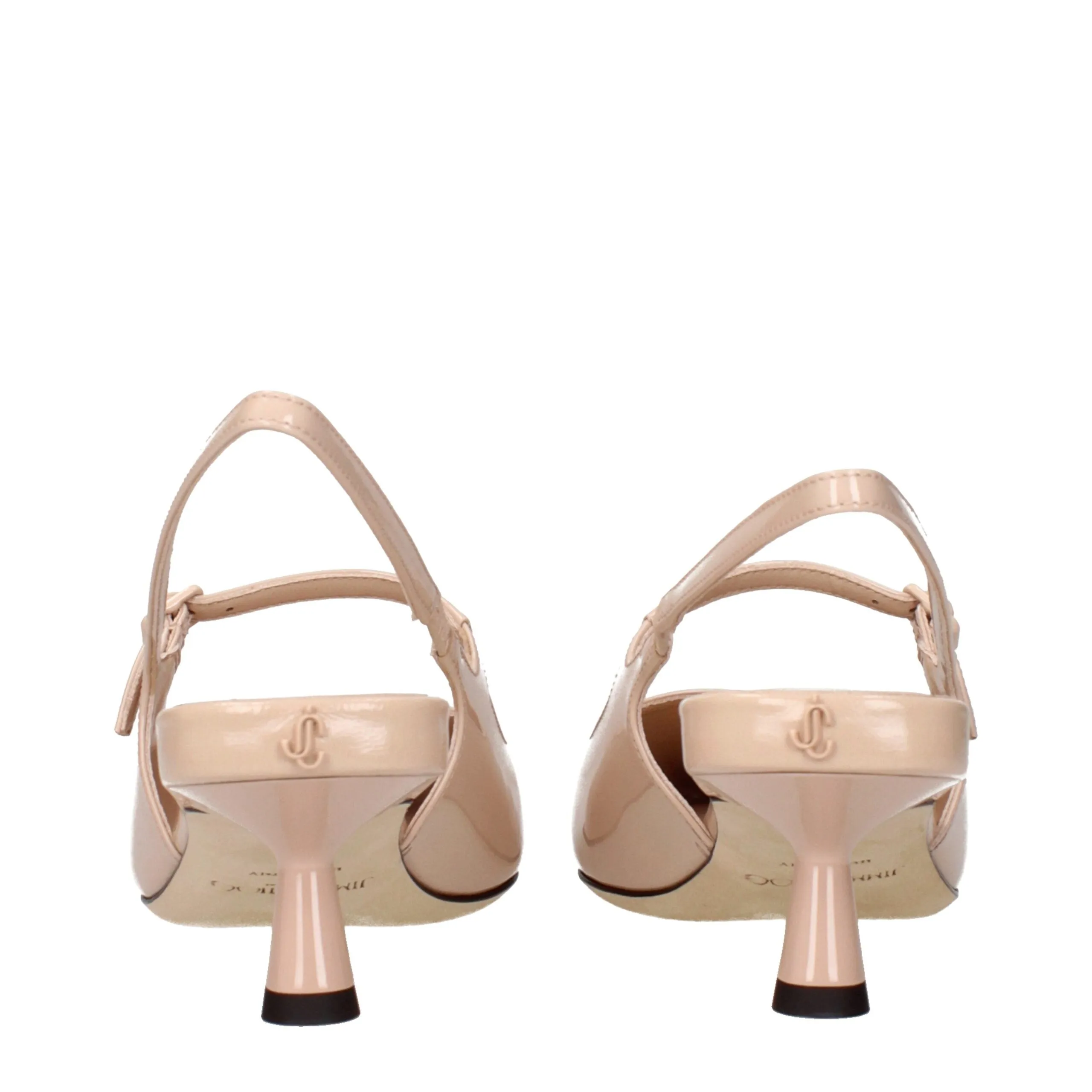 Jimmy Choo Pink Leather Mid Heel Pumps sold by Siebentaschen product image thumbnail 5