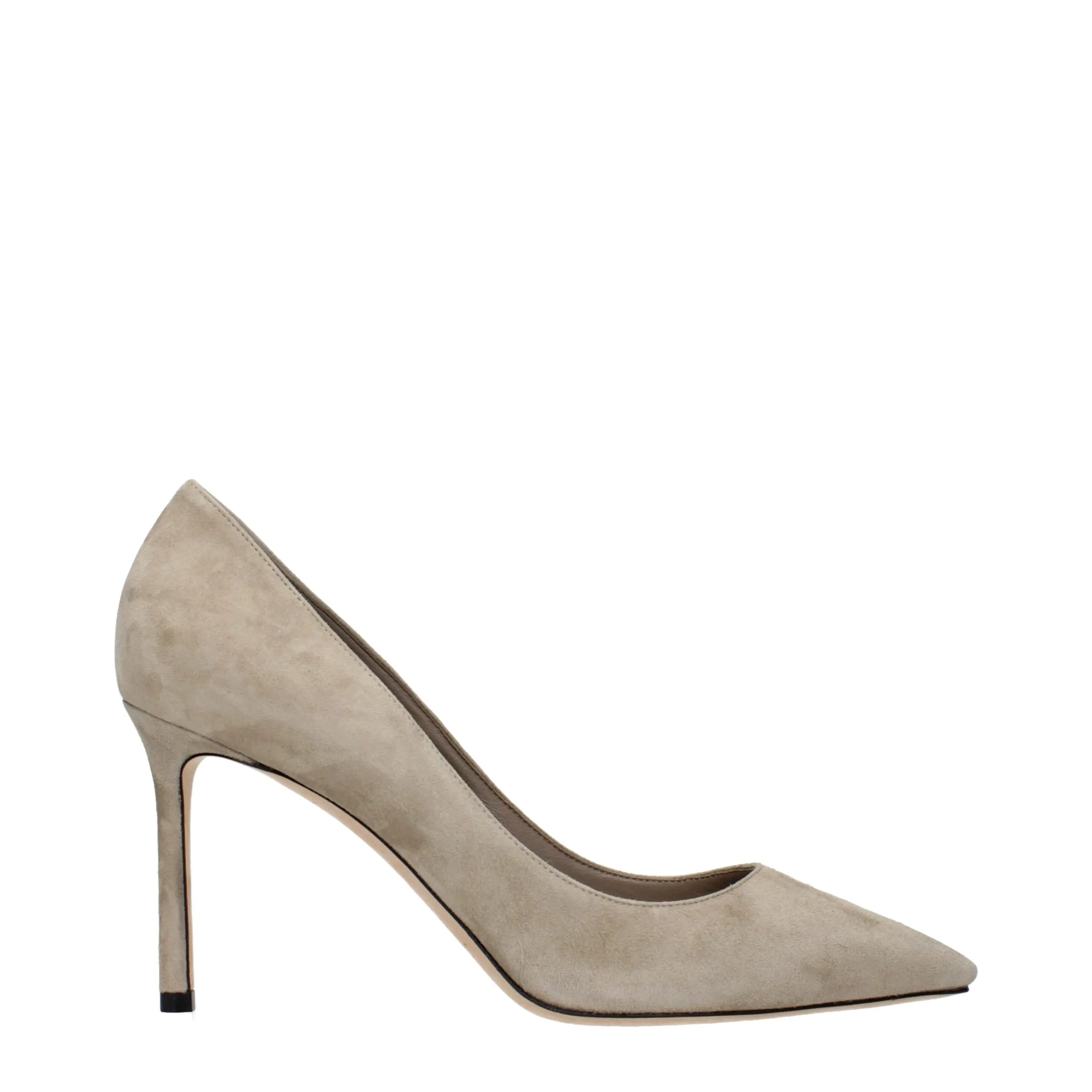 Jimmy Choo Gray Leather Pumps sold by Siebentaschen