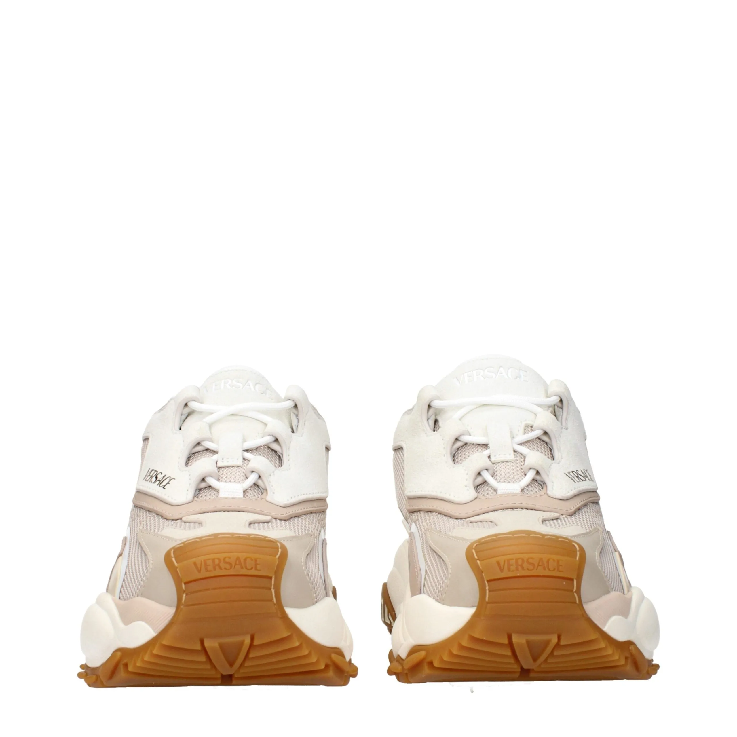 Versace Beige Fabric Chunky Sneakers sold by Siebentaschen product image thumbnail 3