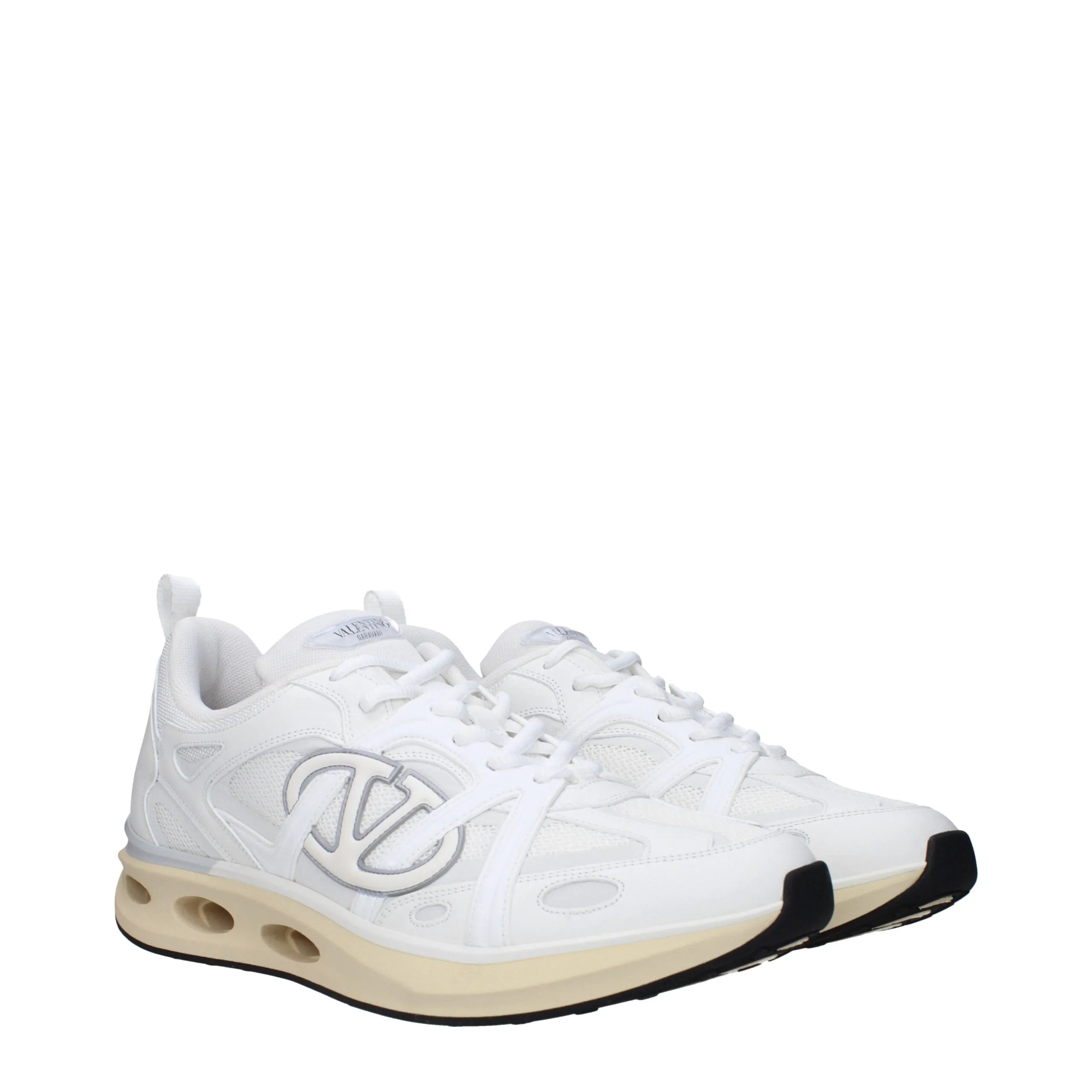 Valentino Garavani White Fabric Athletic Sneakers sold by Siebentaschen product image thumbnail 2