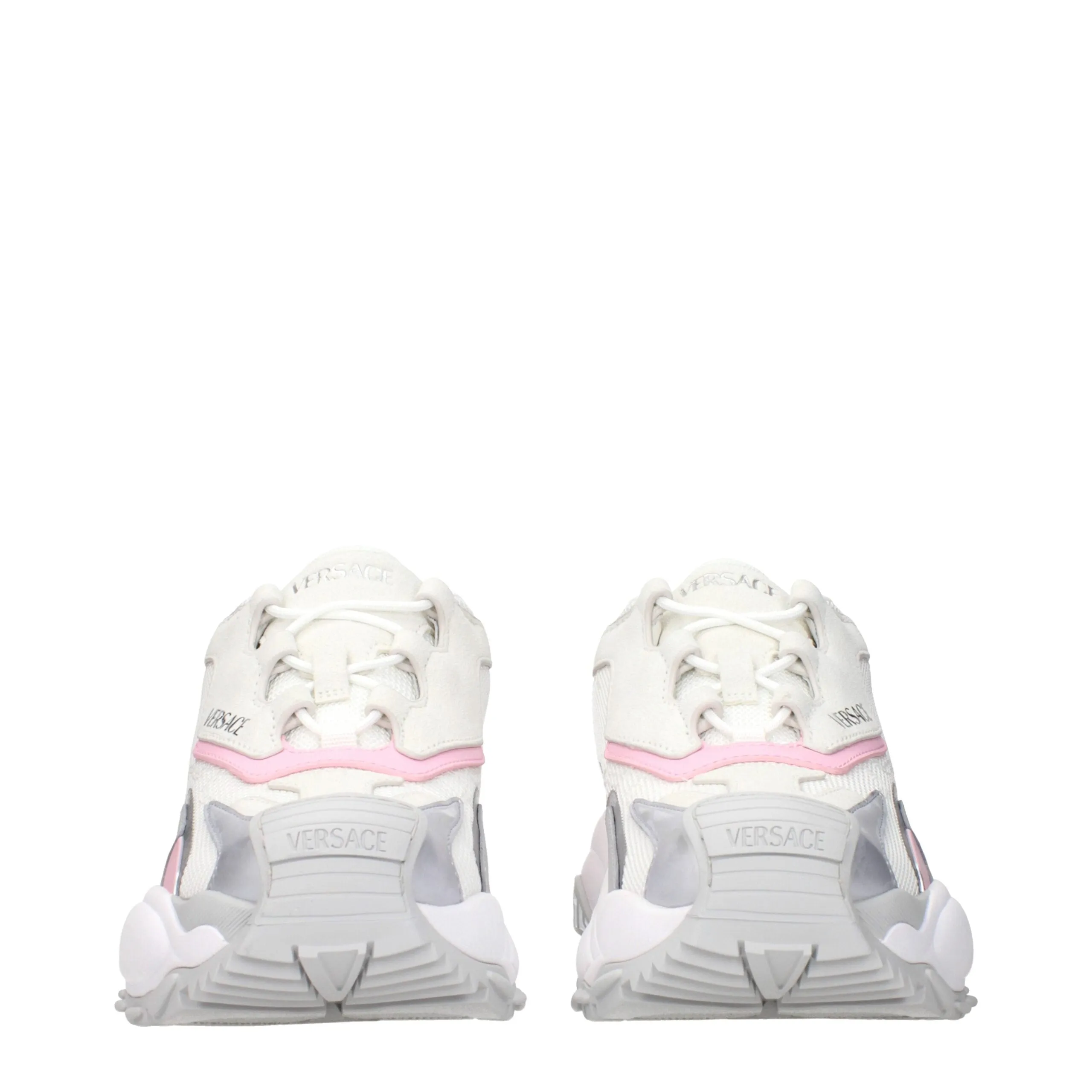 Versace White Fabric Chunky Sneakers sold by Siebentaschen product image thumbnail 3