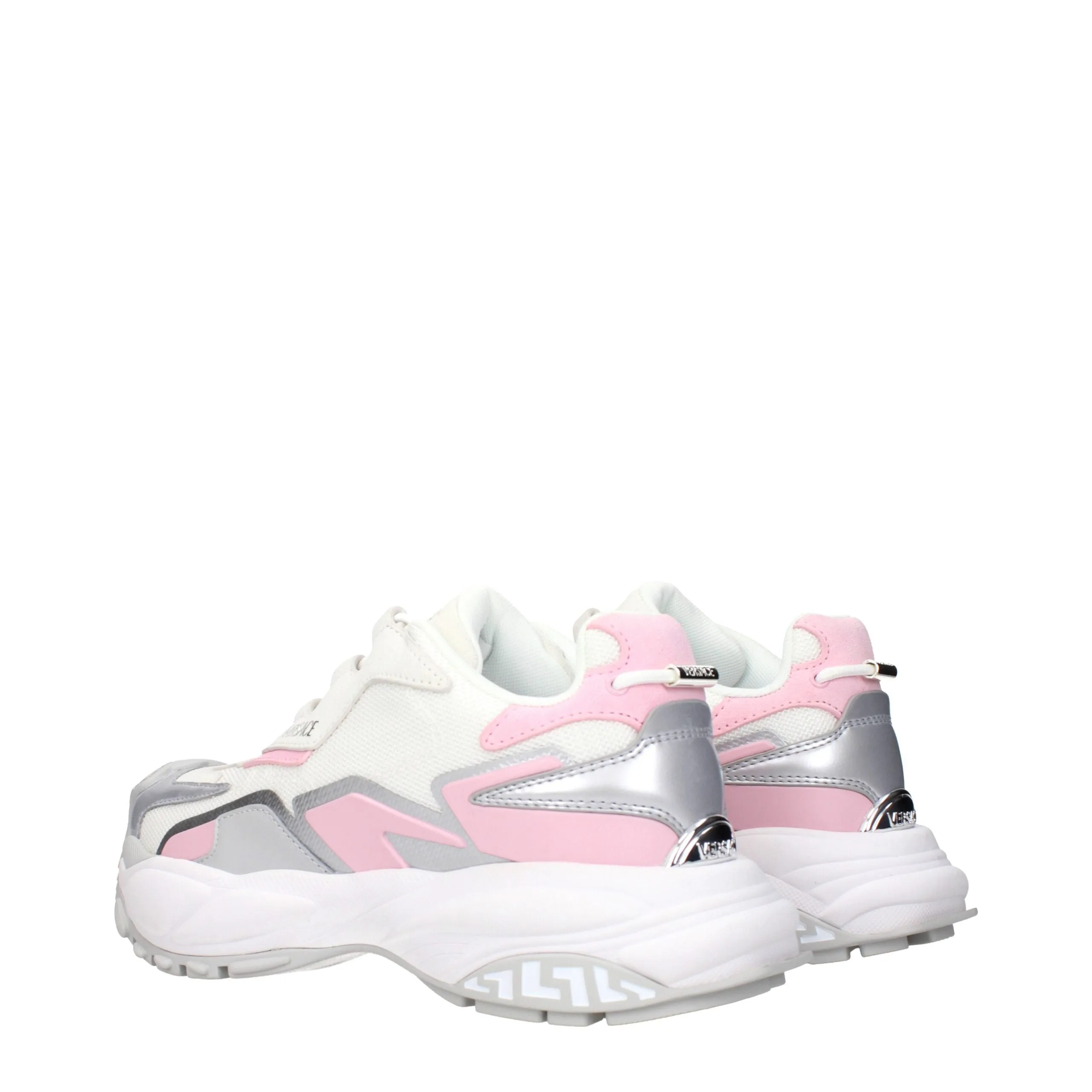 Versace White Fabric Chunky Sneakers sold by Siebentaschen product image thumbnail 4