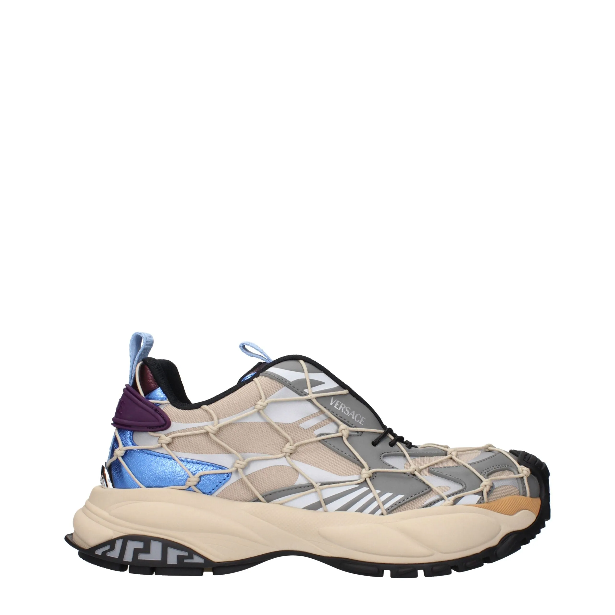 Versace Beige Fabric Sneakers sold by Siebentaschen
