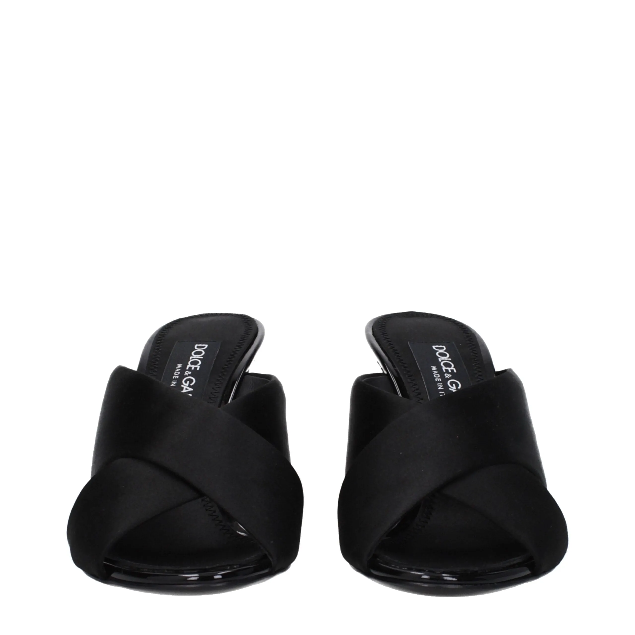 Dolce & Gabbana Black Satin Stiletto Heel Sandals sold by Siebentaschen product image thumbnail 3