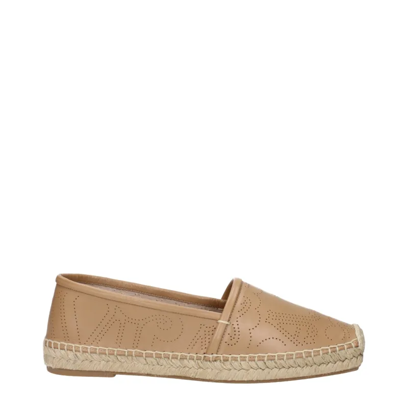 Max Mara Brown Leather Espadrilles sold by Siebentaschen