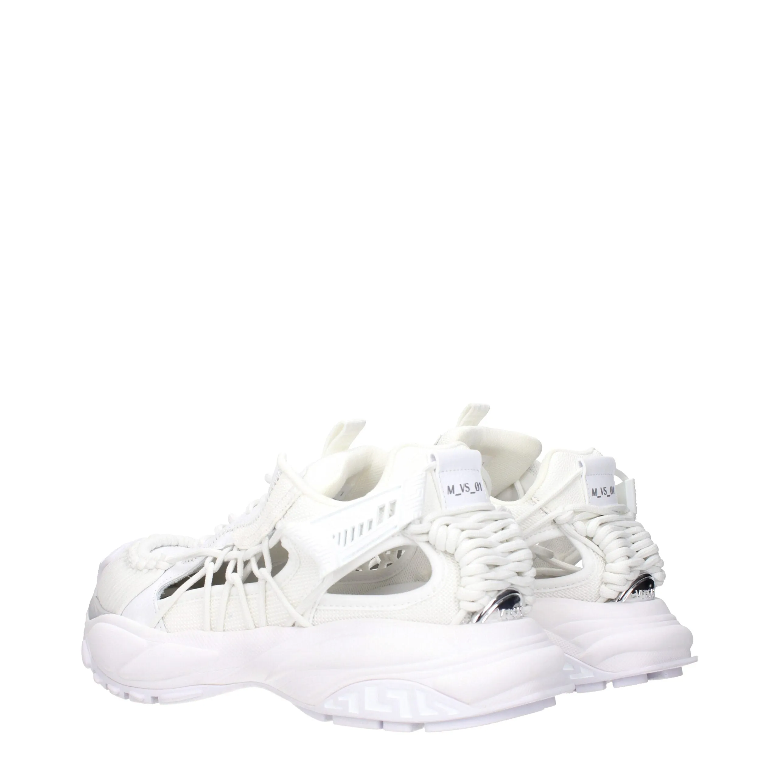 Versace White Leather Athletic Sneakers sold by Siebentaschen product image thumbnail 4