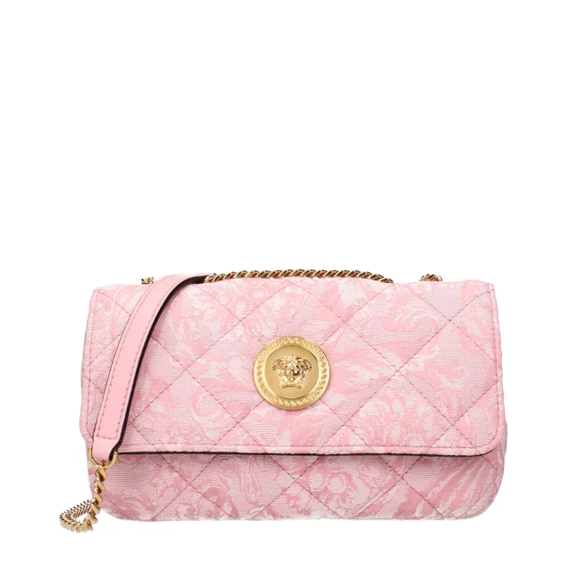 Versace Pink Fabric Shoulder Bag sold by Siebentaschen
