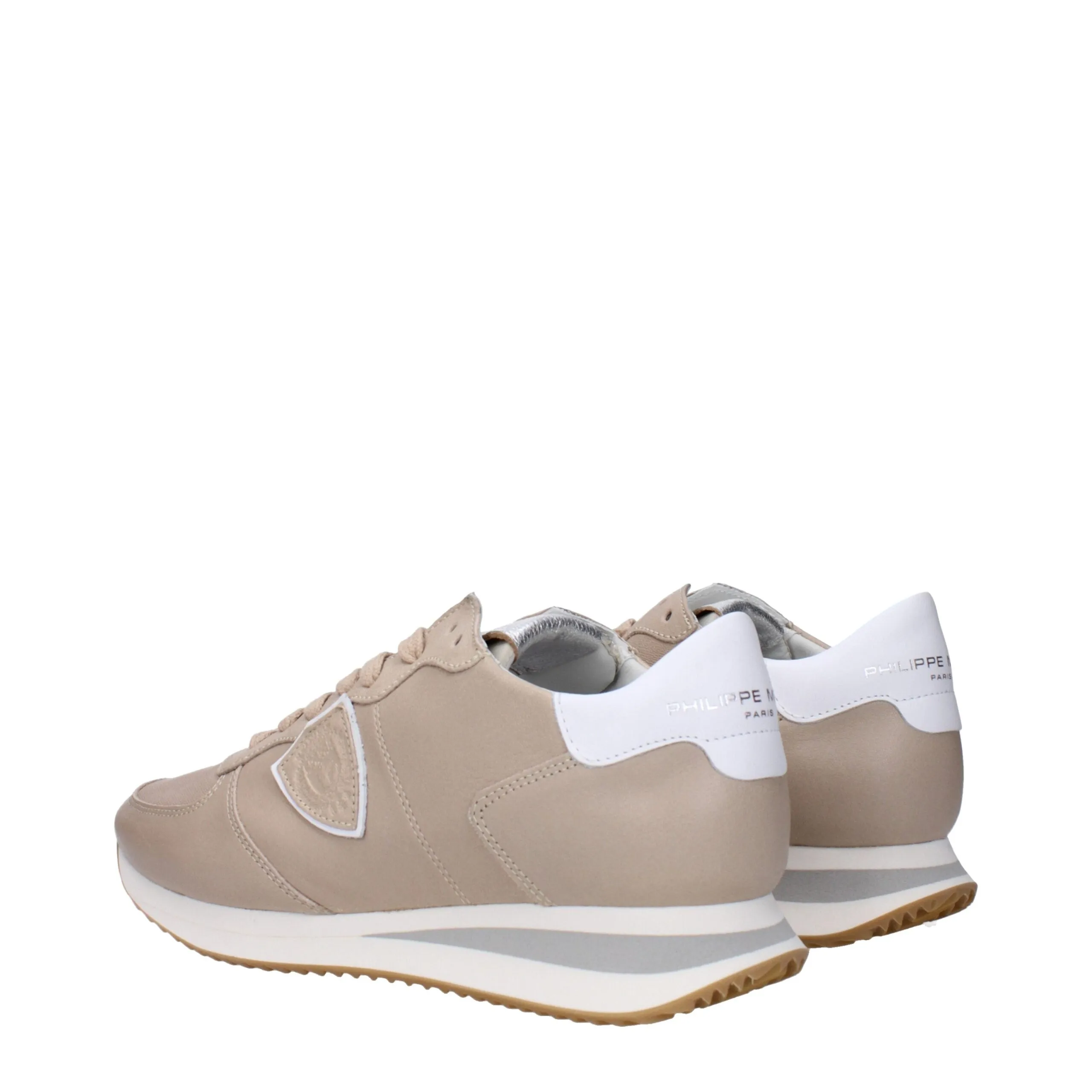 Philippe Model Beige Leather Low Top Sneakers sold by Siebentaschen product image thumbnail 4