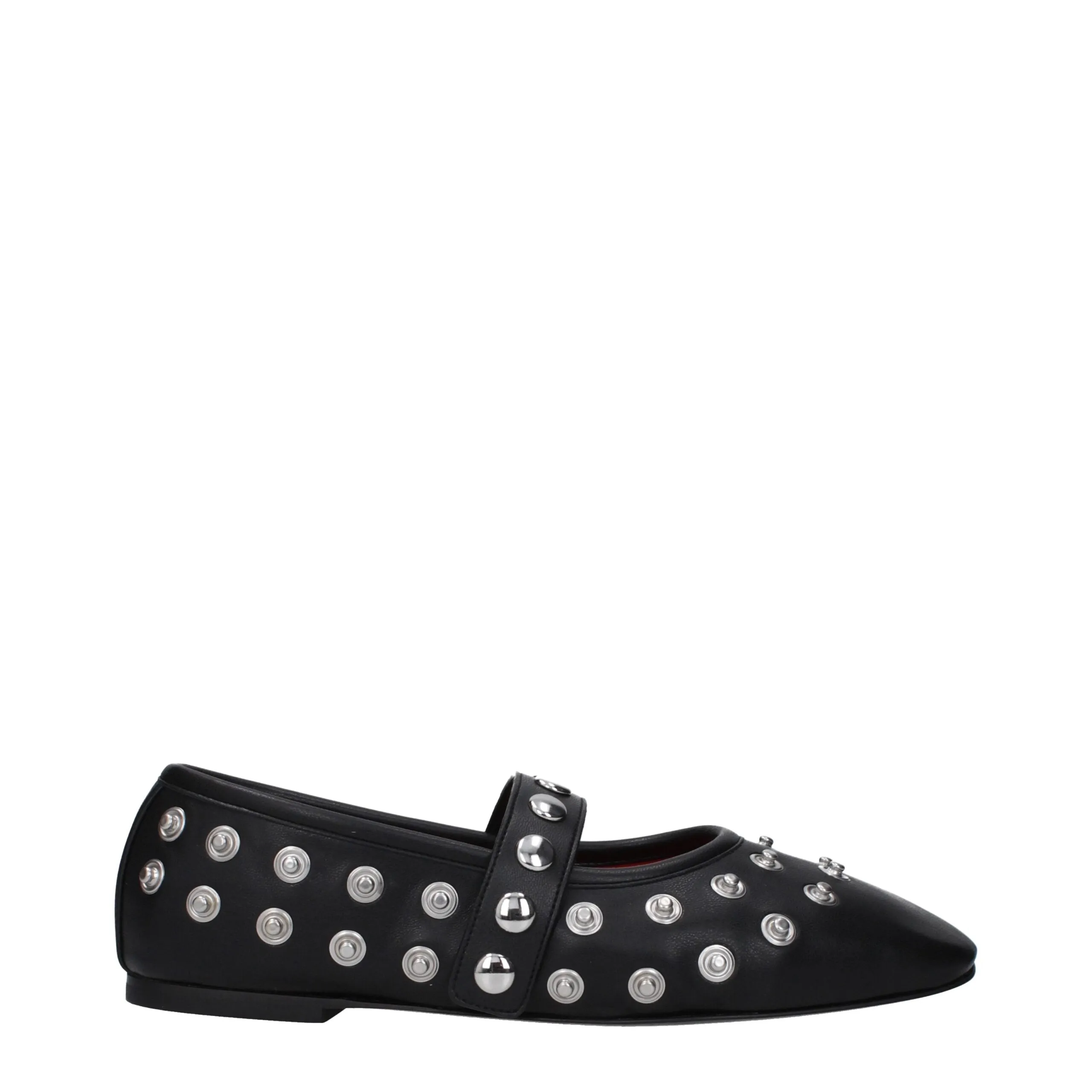 Stella McCartney Black Leather Ballet Flats sold by Siebentaschen