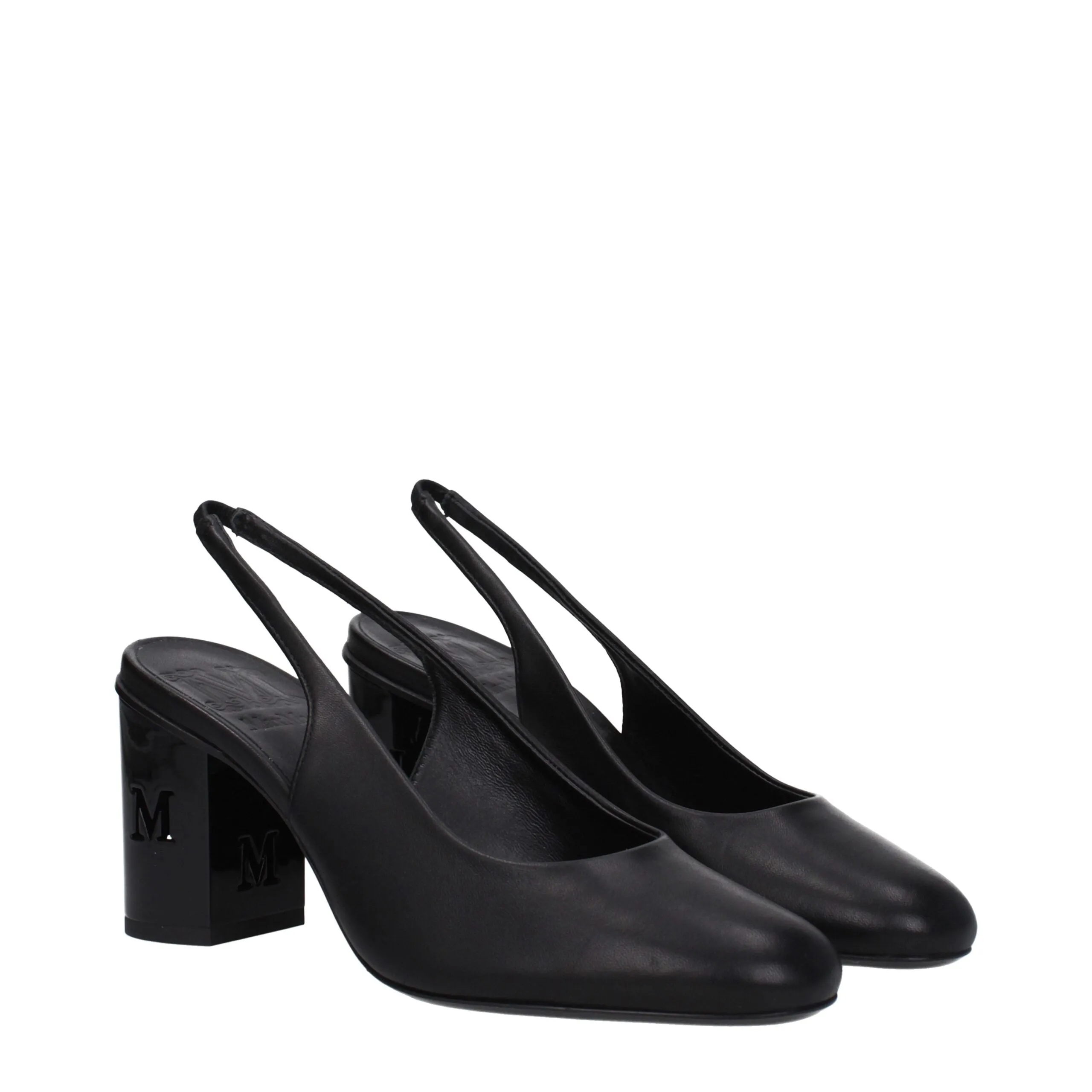 Max Mara Black Leather High Heel Pumps sold by Siebentaschen product image thumbnail 2