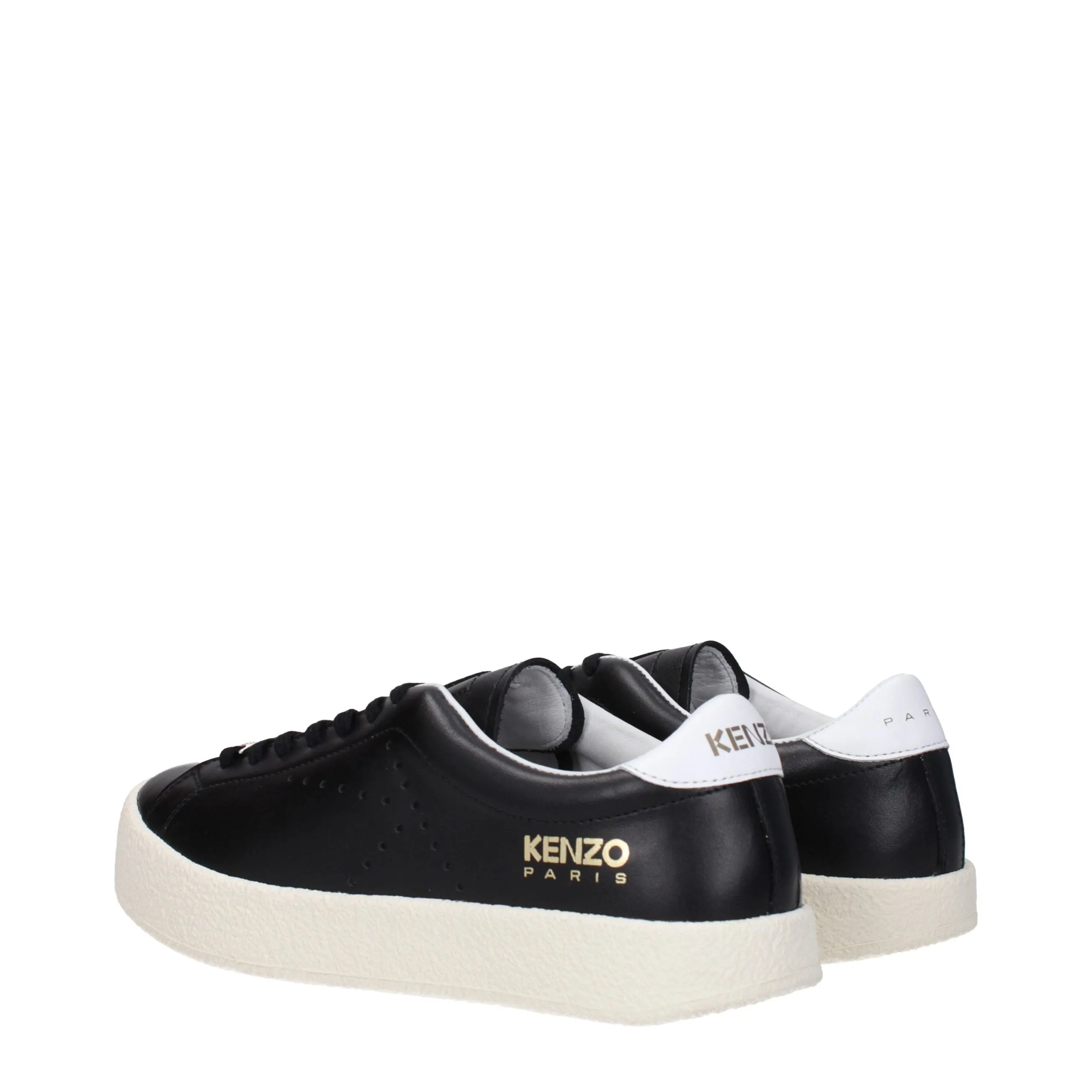 Kenzo Black Leather Low Top Sneakers sold by Siebentaschen product image thumbnail 4