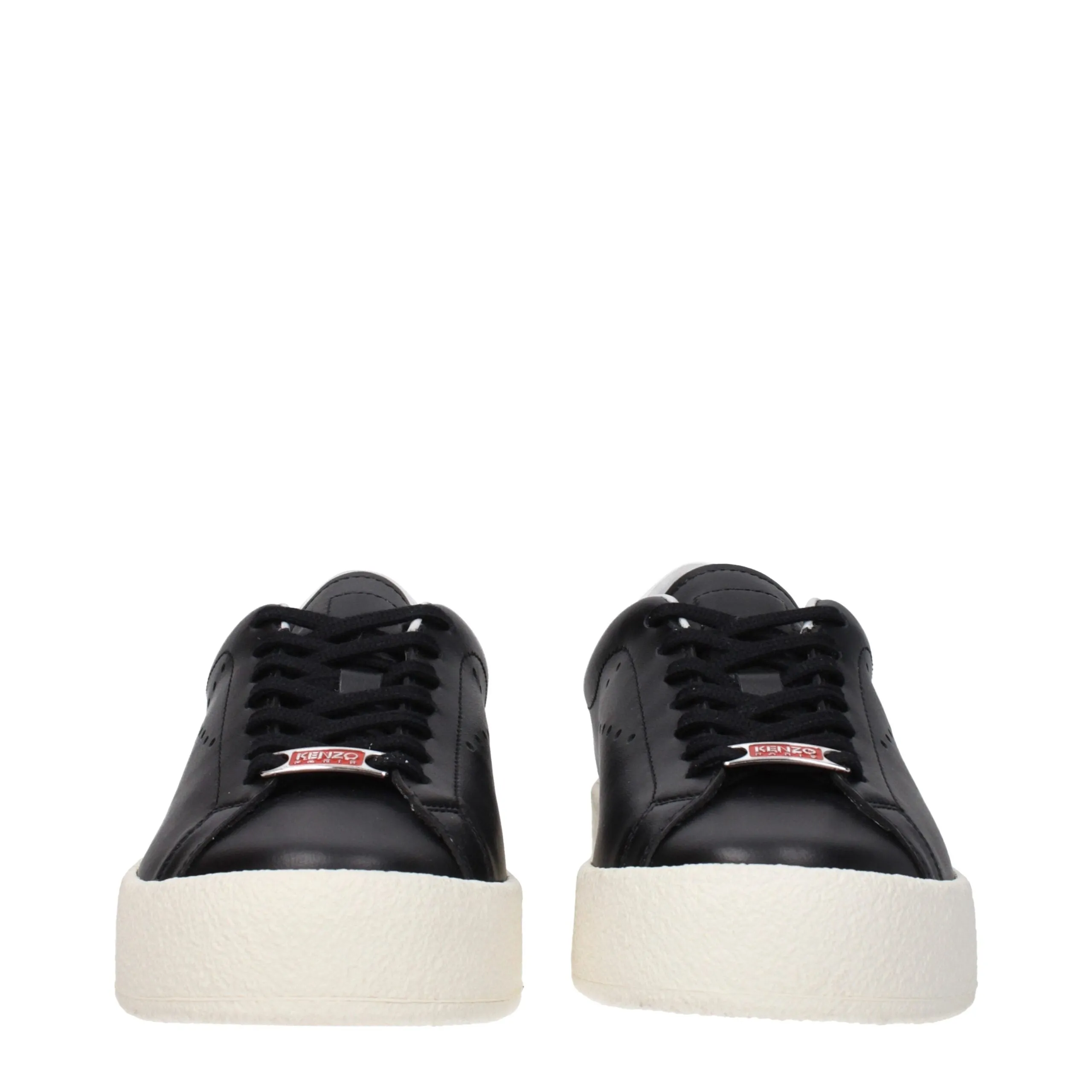 Kenzo Black Leather Low Top Sneakers sold by Siebentaschen product image thumbnail 3