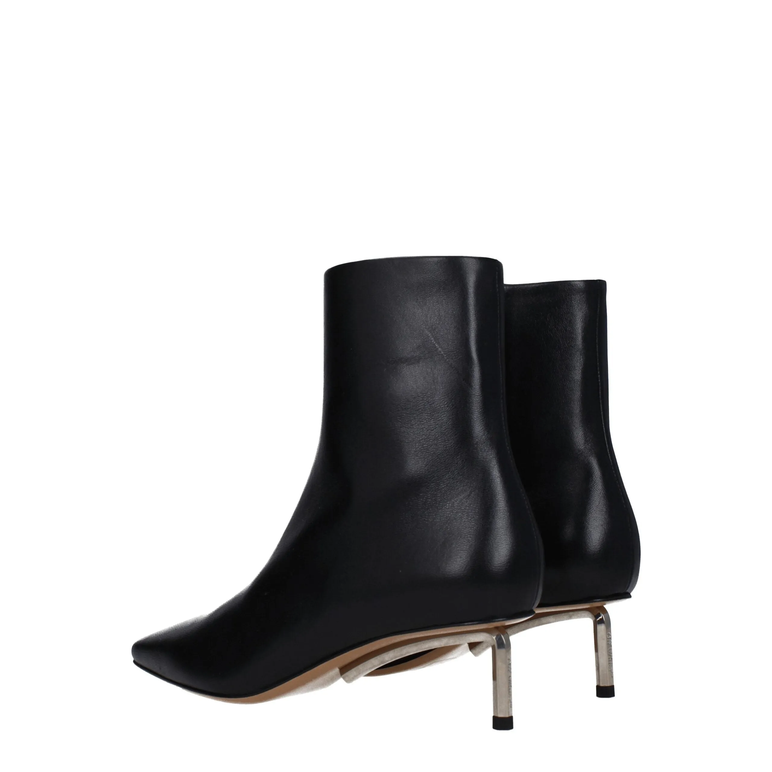 Off-White Black Leather Ankle Boots sold by Siebentaschen product image thumbnail 4