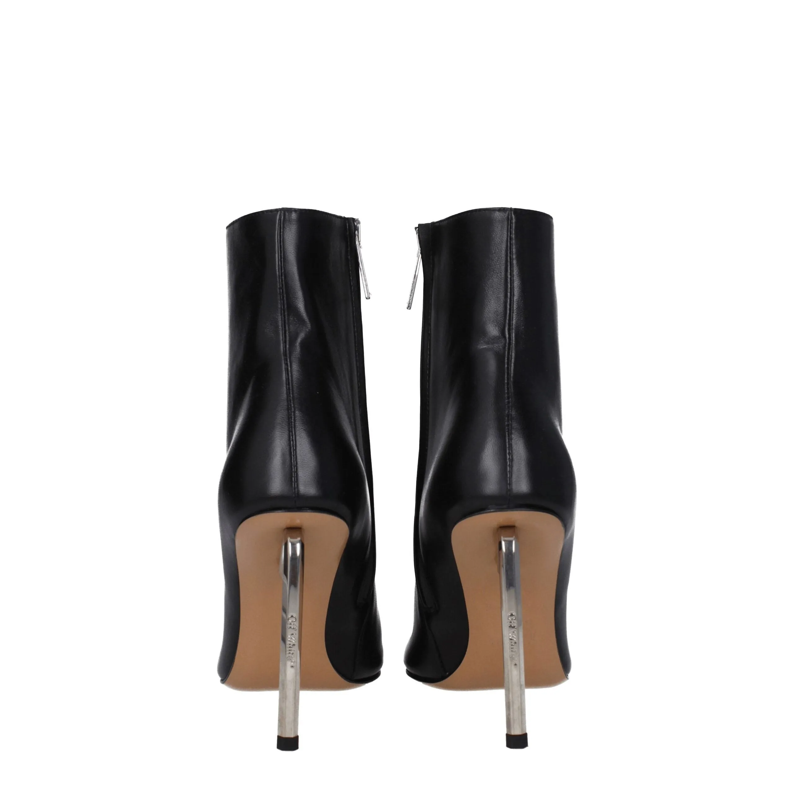Off-White Black Leather Ankle Boots sold by Siebentaschen product image thumbnail 5