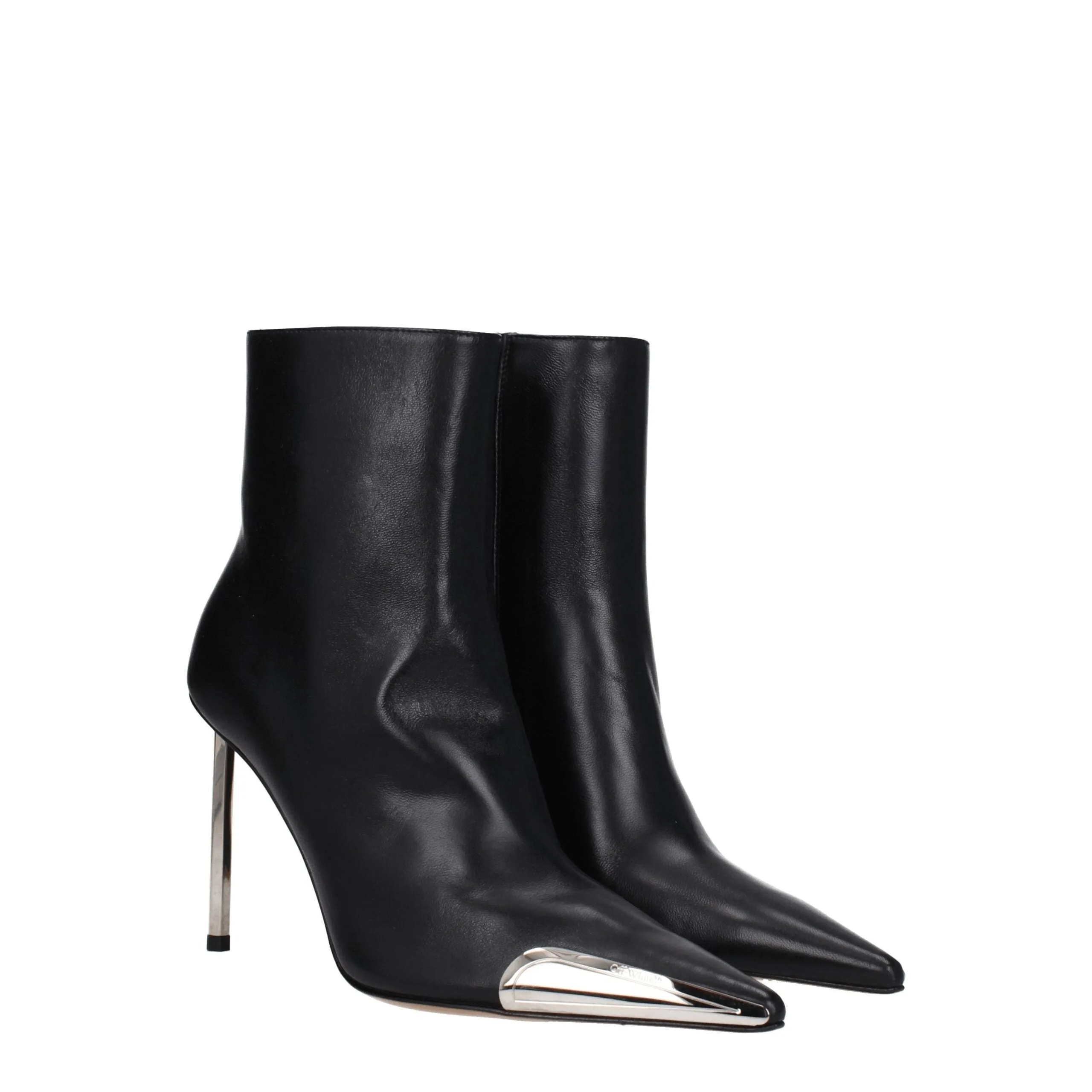 Off-White Black Leather Ankle Boots sold by Siebentaschen product image thumbnail 2