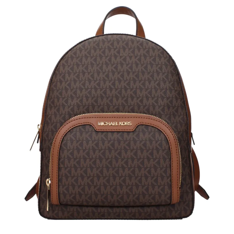 Michael Kors Brown Fabric Backpack sold by Siebentaschen