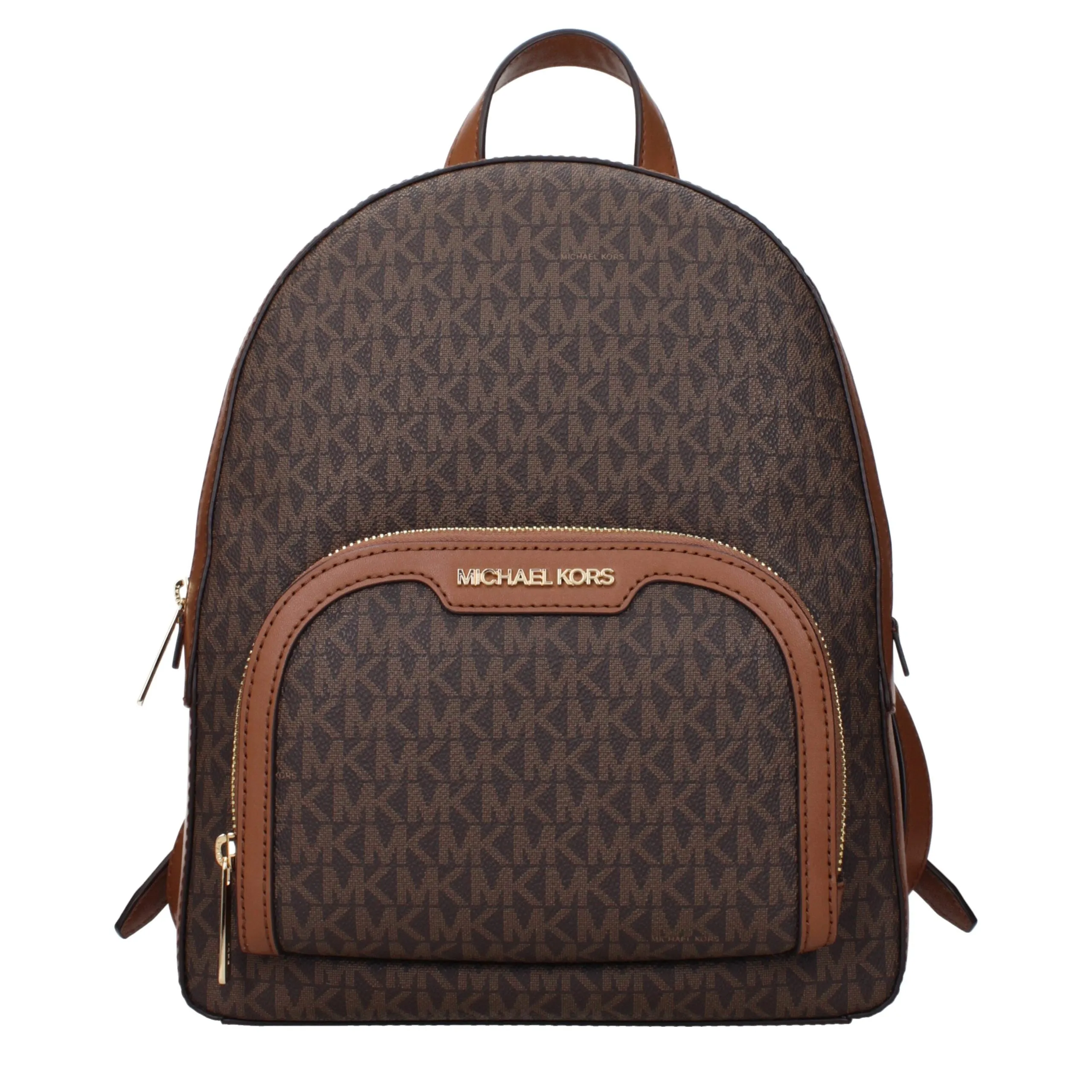 Michael Kors Brown Fabric Backpack sold by Siebentaschen