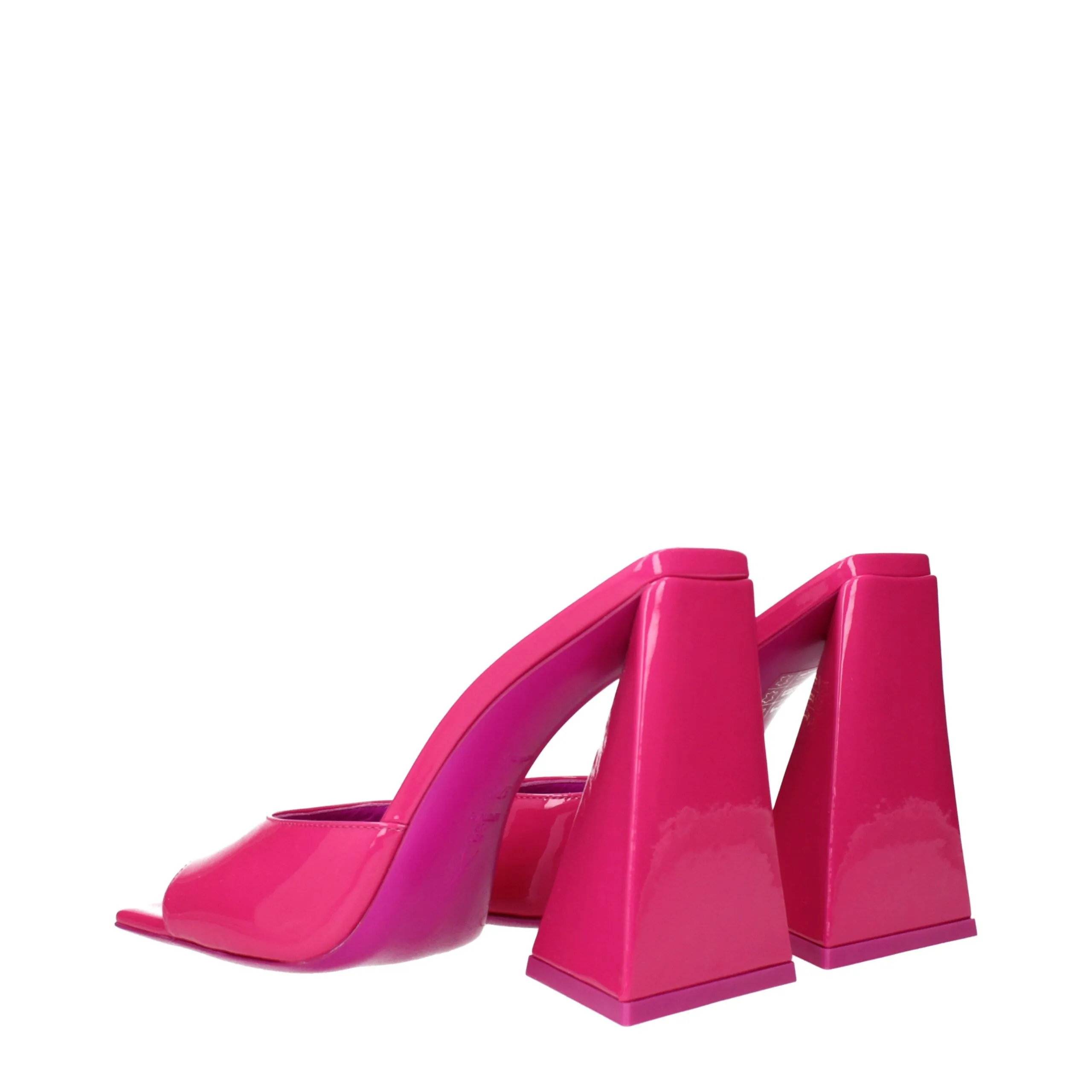 The Attico Pink Leather Platform Sandals sold by Siebentaschen product image thumbnail 4