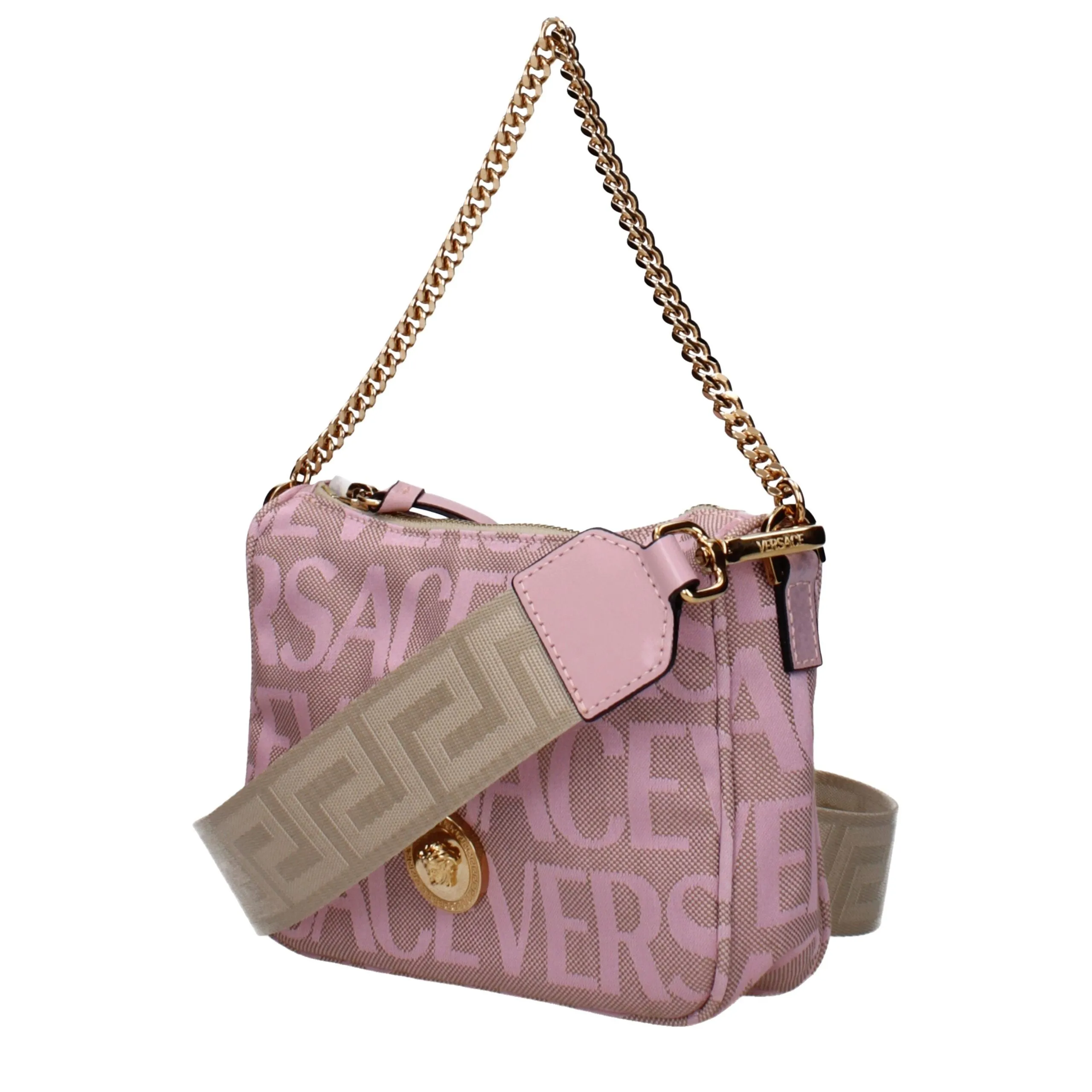 Versace Pink Fabric Handbag sold by Siebentaschen product image thumbnail 2