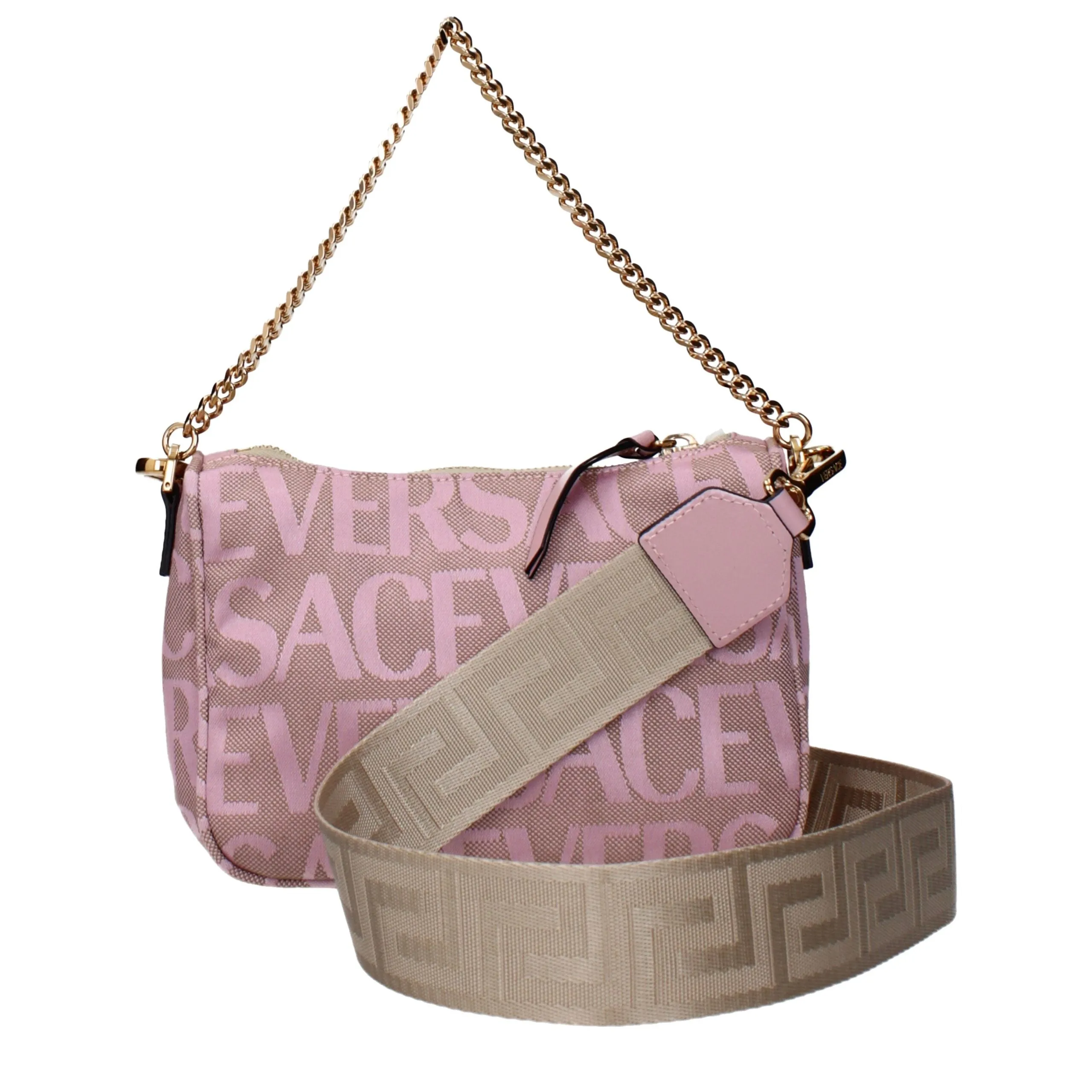 Versace Pink Fabric Handbag sold by Siebentaschen product image thumbnail 3