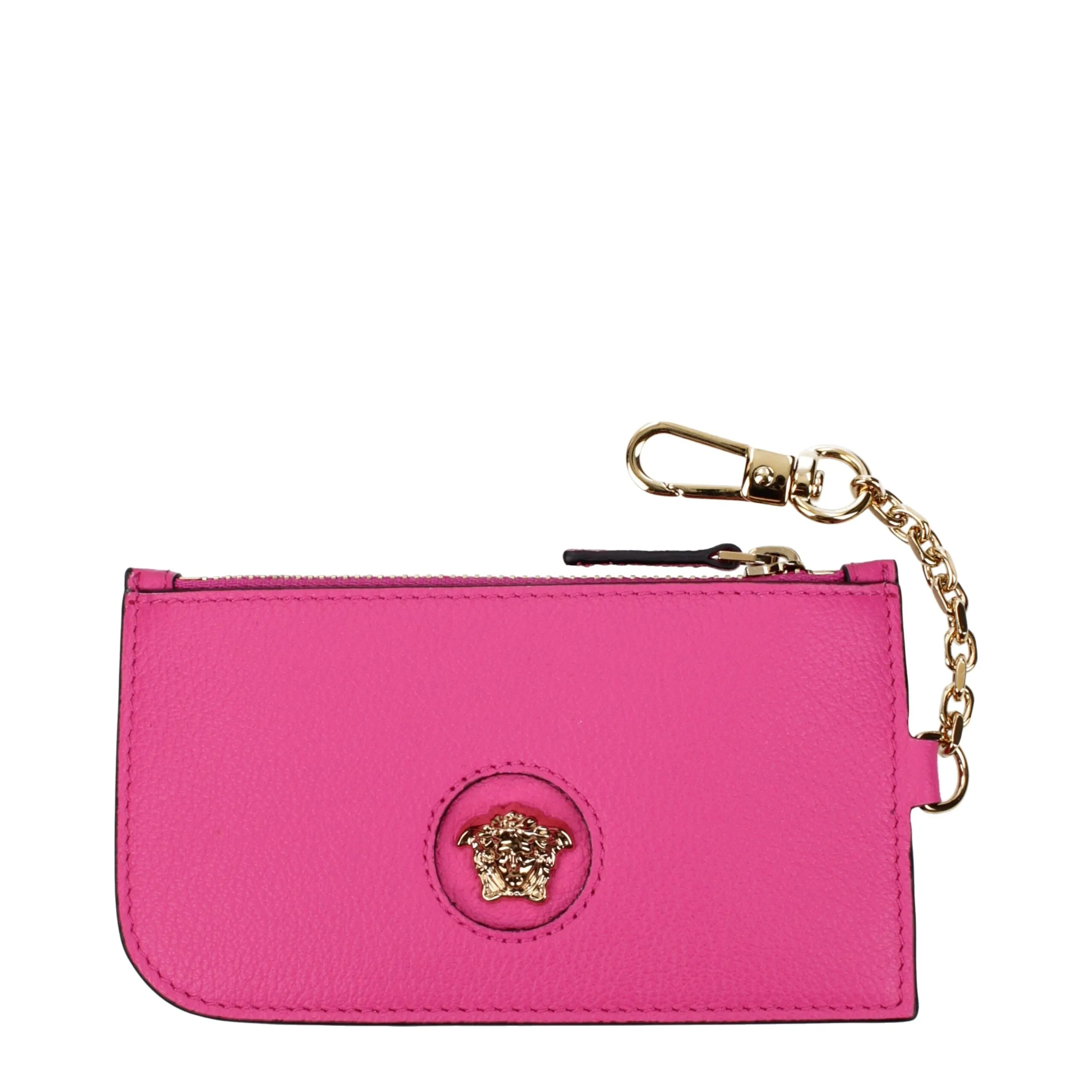 Versace Pink Leather Wallet sold by Siebentaschen