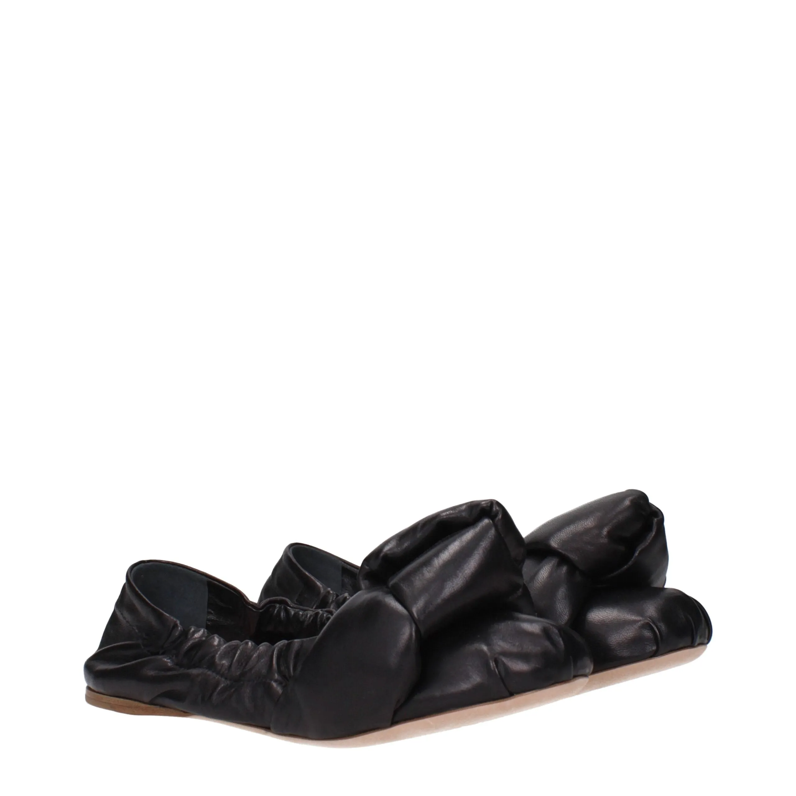Miu Miu Black Leather Ballet Flats sold by Siebentaschen product image thumbnail 2