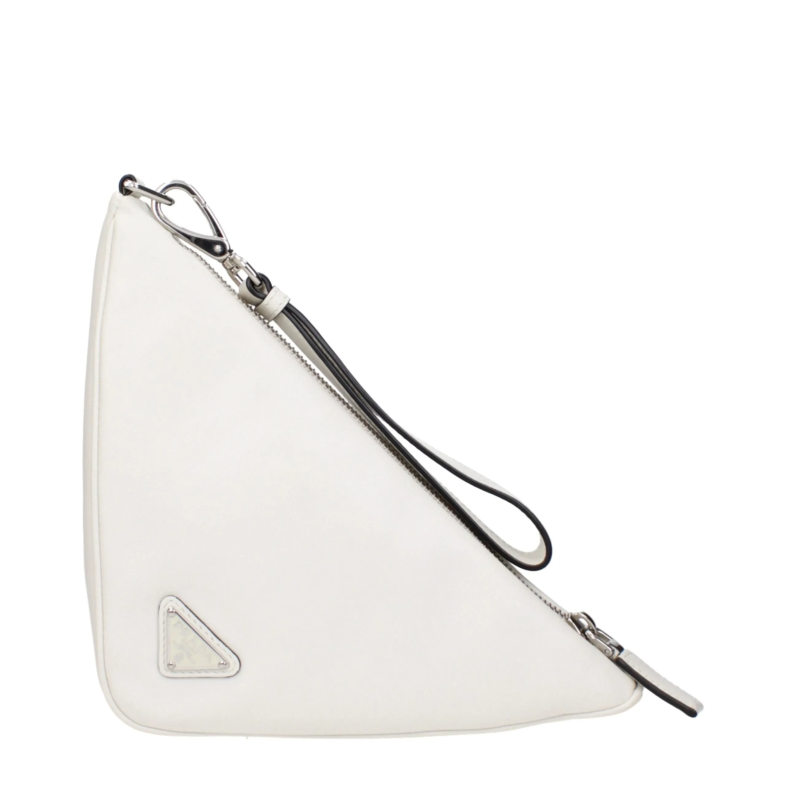 Prada White Leather Clutch Bag sold by Siebentaschen product image thumbnail 2