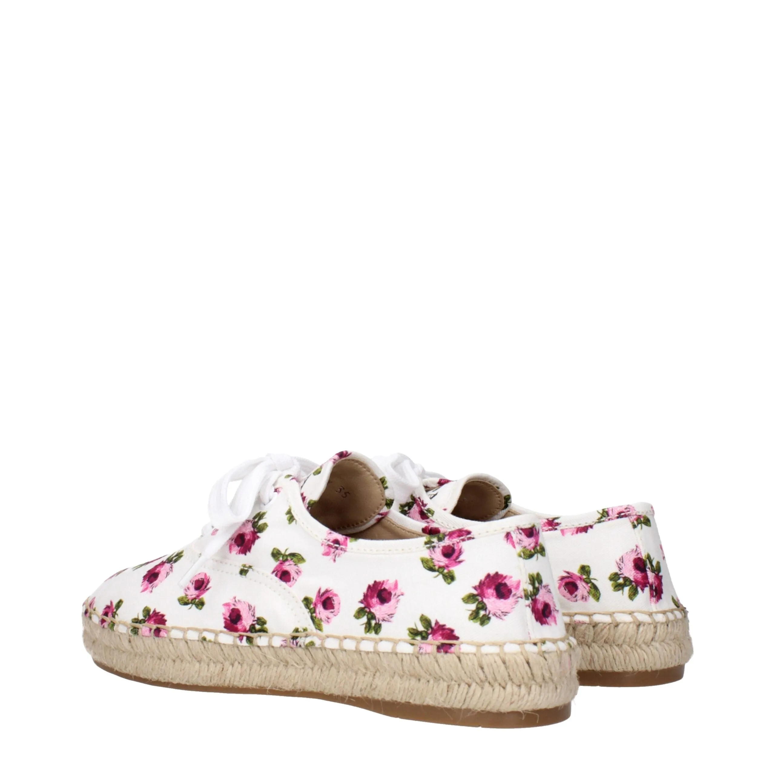 Prada White Fabric Espadrilles sold by Siebentaschen product image thumbnail 4