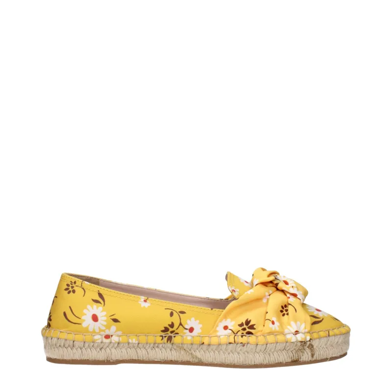 Miu Miu Yellow Fabric Espadrilles made by Miu Miu