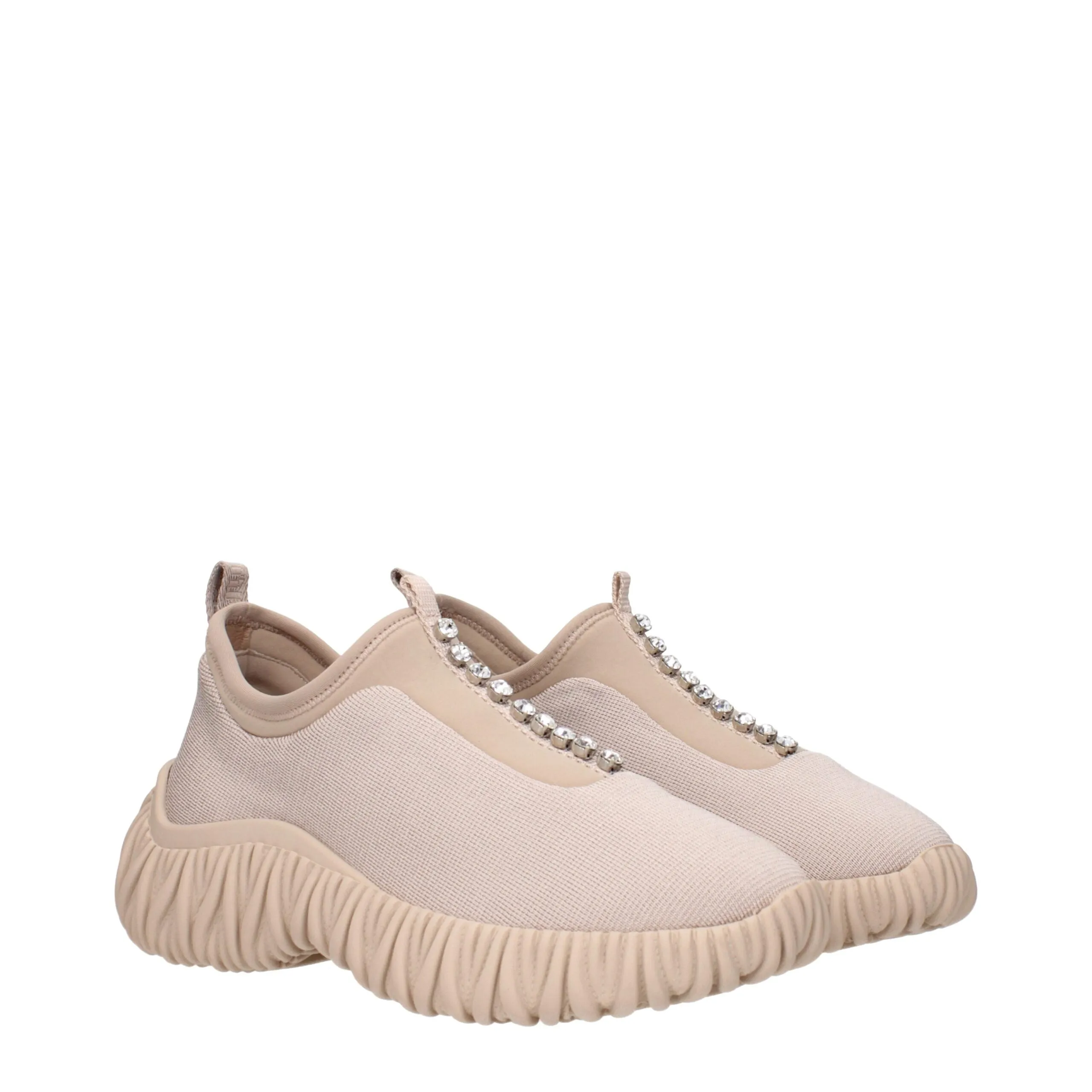 Miu Miu Beige Fabric Sneakers sold by Siebentaschen product image thumbnail 2