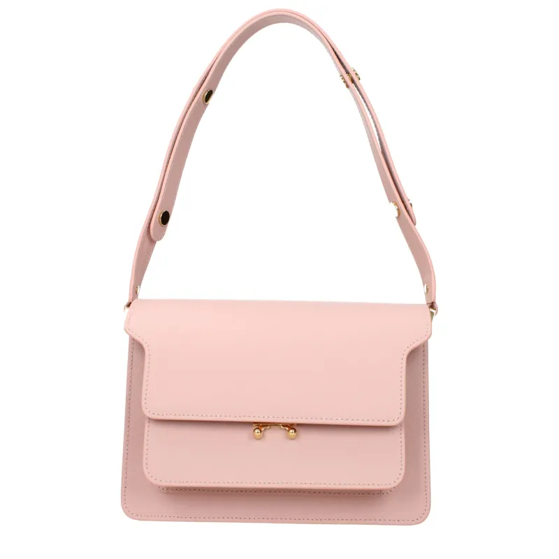 Marni Pink Leather Shoulder Bag sold by Siebentaschen