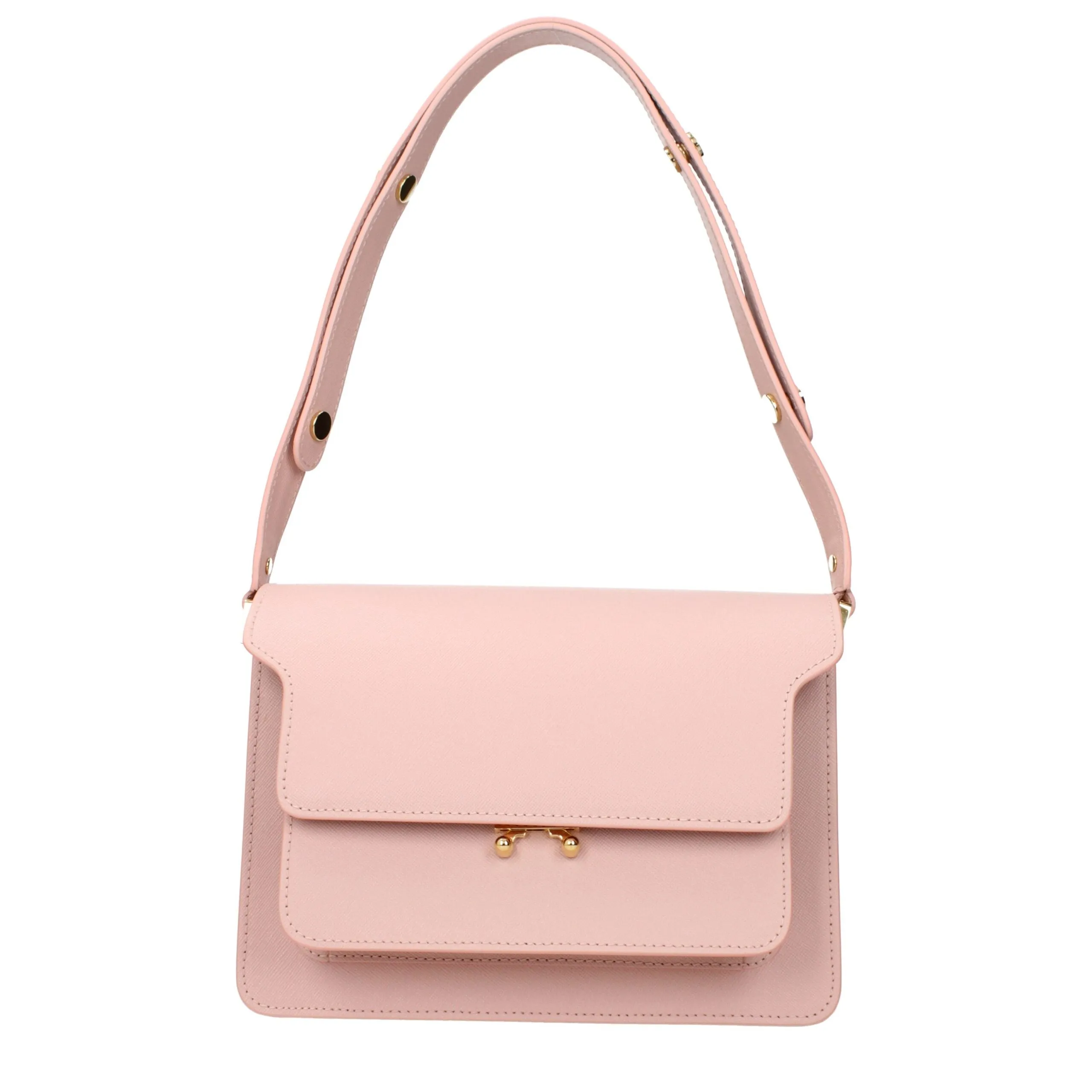 Marni Pink Leather Shoulder Bag sold by Siebentaschen