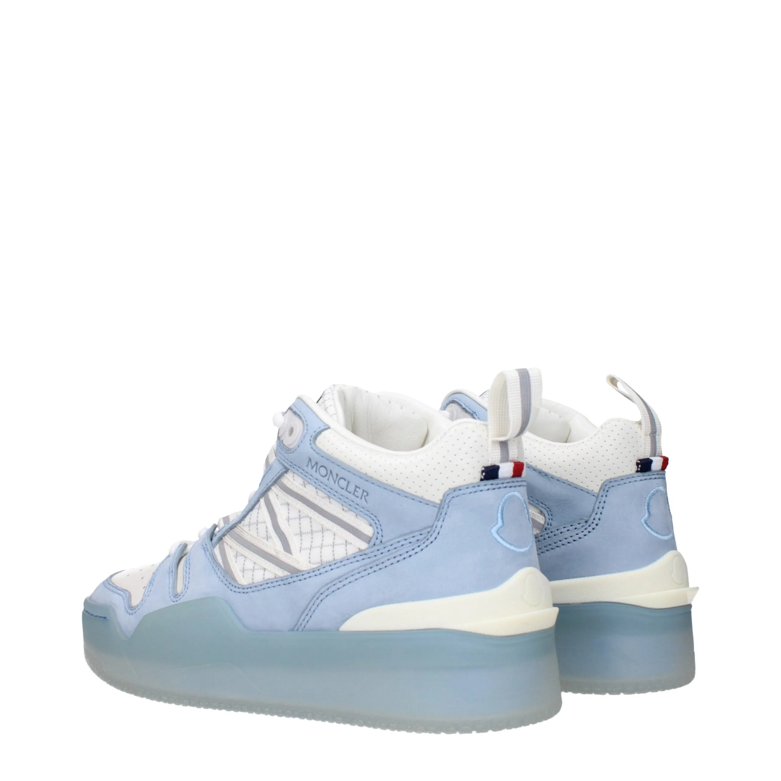 Moncler White Leather High Top Sneakers sold by Siebentaschen product image thumbnail 4