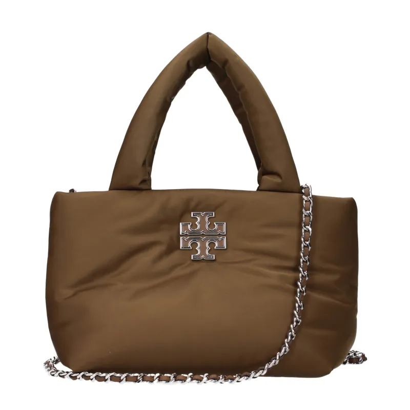 Tory Burch Brown Fabric Handbag sold by Siebentaschen