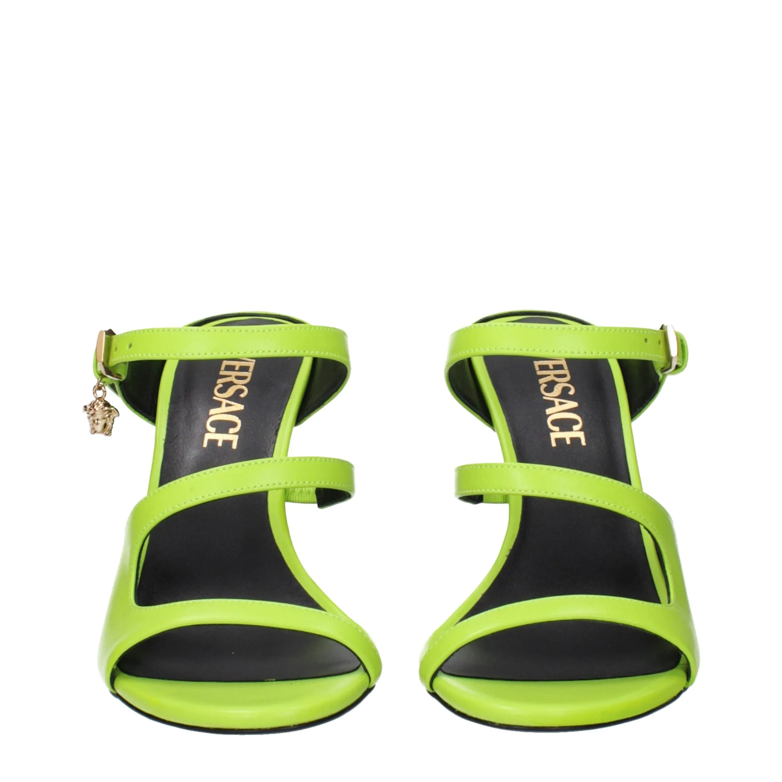 Versace Green Leather Stiletto Heel Sandals sold by Siebentaschen product image thumbnail 3