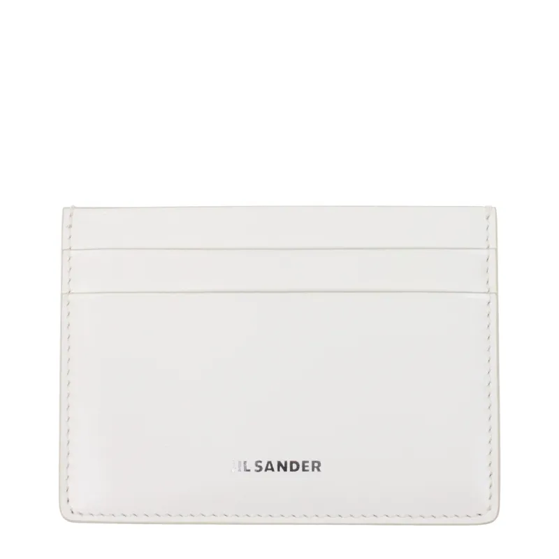 Jil Sander White Leather Cardholder sold by Siebentaschen