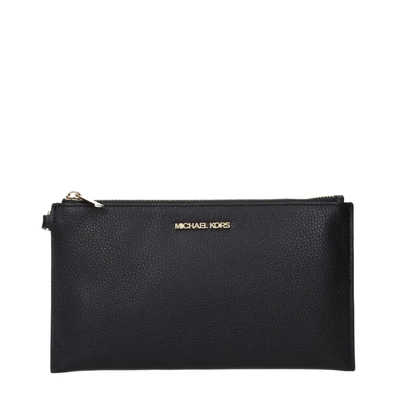 Michael Kors Black Leather Clutch Bag sold by Siebentaschen